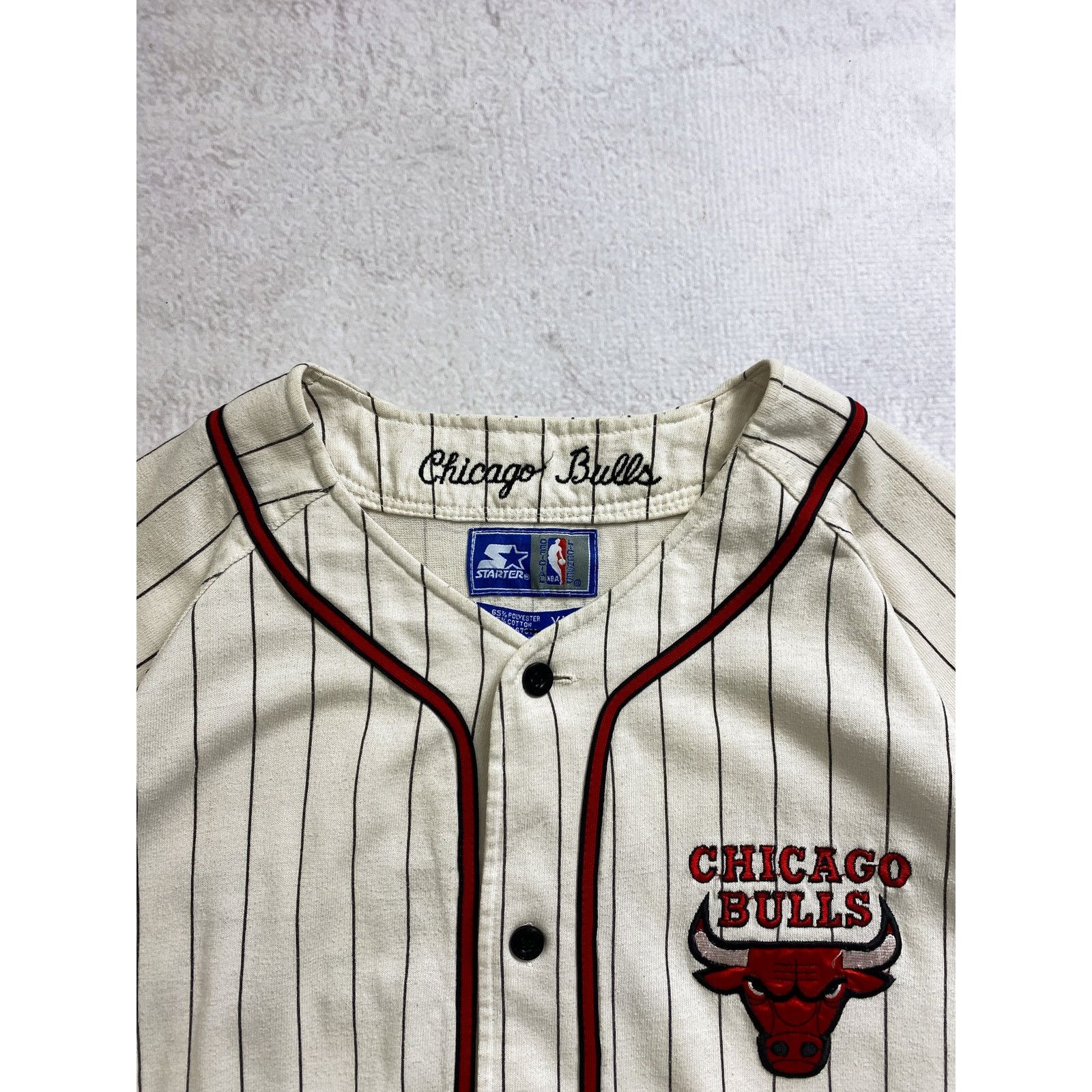 NBA Vintage 90s NBA Chicago Bulls Button-Up Jersey - Men's XL Size US XL / EU 56 / 4 - 4 Thumbnail