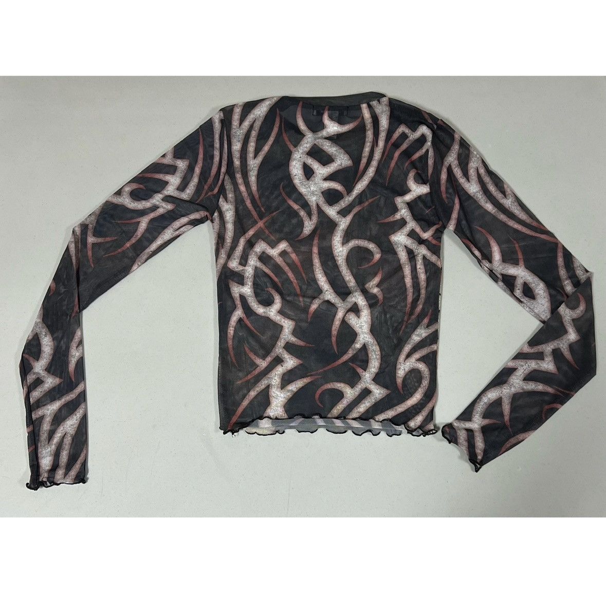 Rsq ‘Love Always Burns’ Y2K Heart Flames Shirt Top Tee Size S 🔥✨ Size S / US 4 / IT 40 - 4 Thumbnail