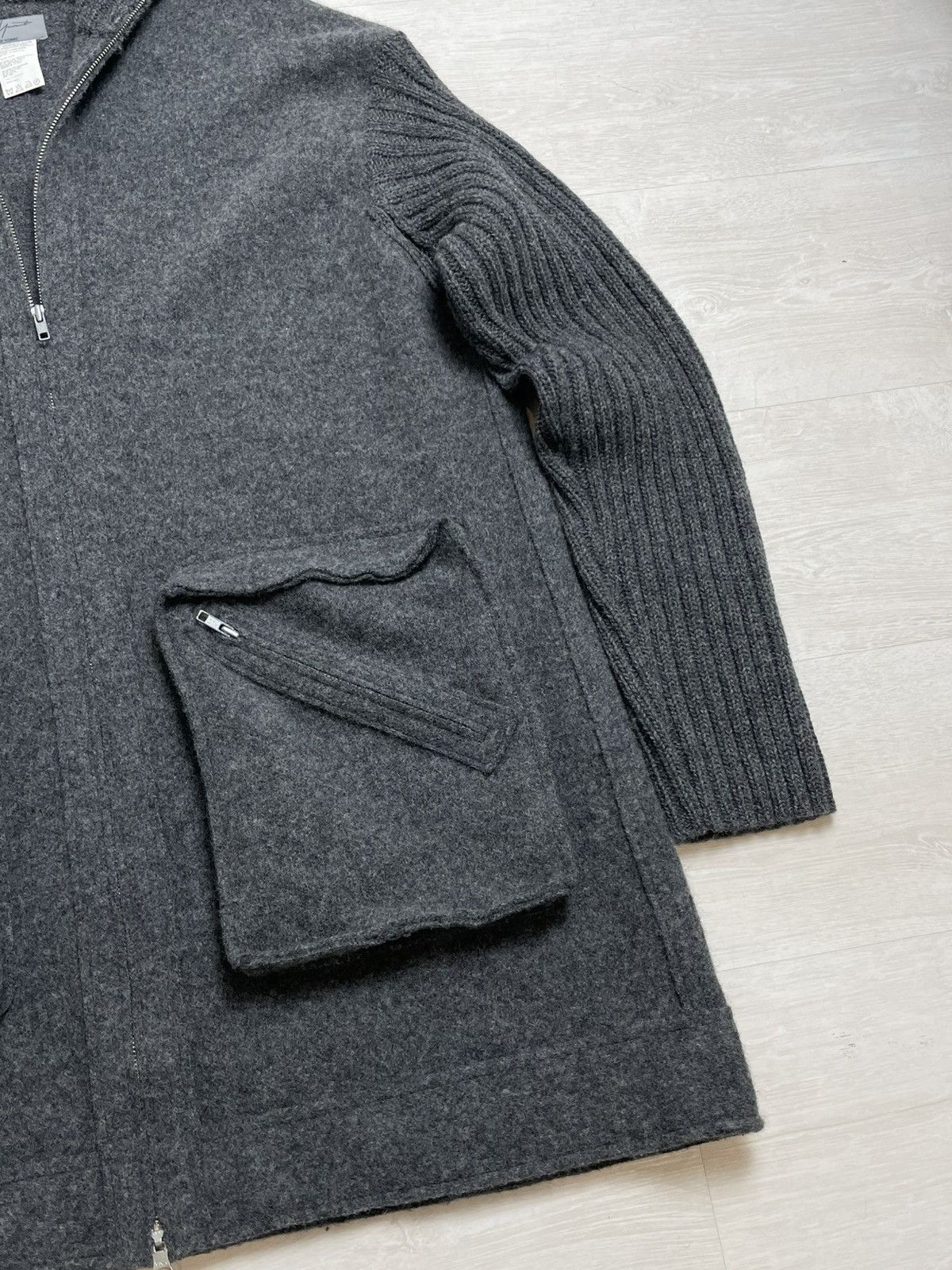 Japanese Brand × Vintage × Yohji Yamamoto Yohji Yamamoto Vintage 90’s Wool Jacket Japanese Rare Item Size US M / EU 48-50 / 2 - 4 Thumbnail
