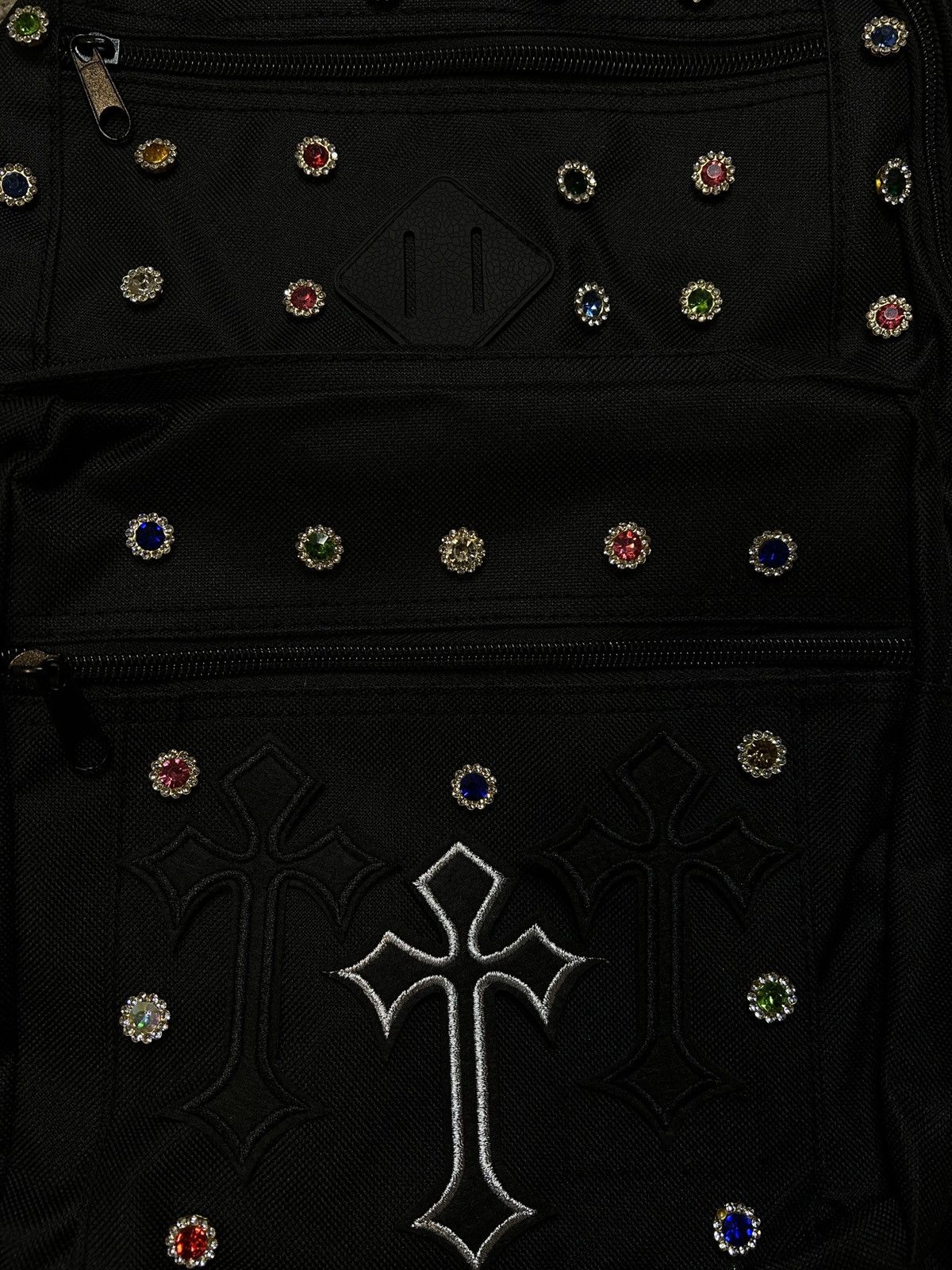 Other Mens Fundhaven black backpack with multicolored rhienstones Size ONE SIZE - 2 Thumbnail