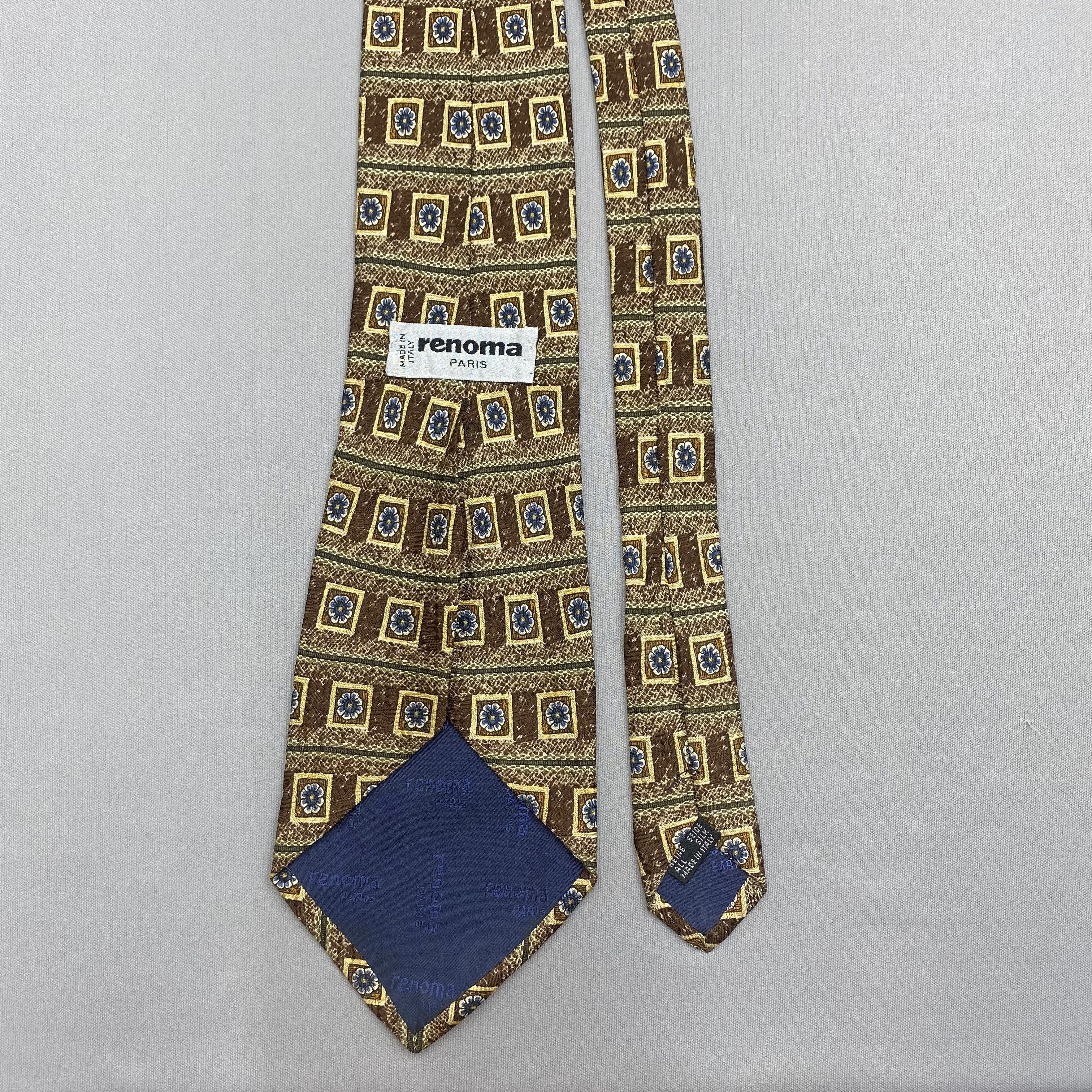 Renoma Vintage Renoma SILK Necktie Cravate Pure Silk Neck Tie Size ONE SIZE - 6 Thumbnail