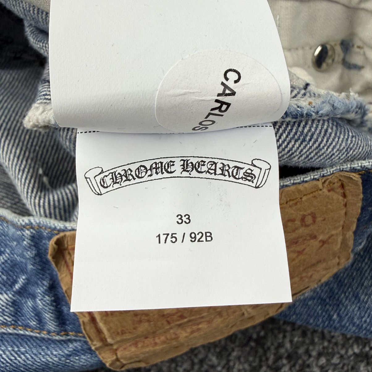 Chrome Hearts Chrome Hearts Levi’s 501 Cross Patch Denim Jeans Size US 33 - 15 Thumbnail