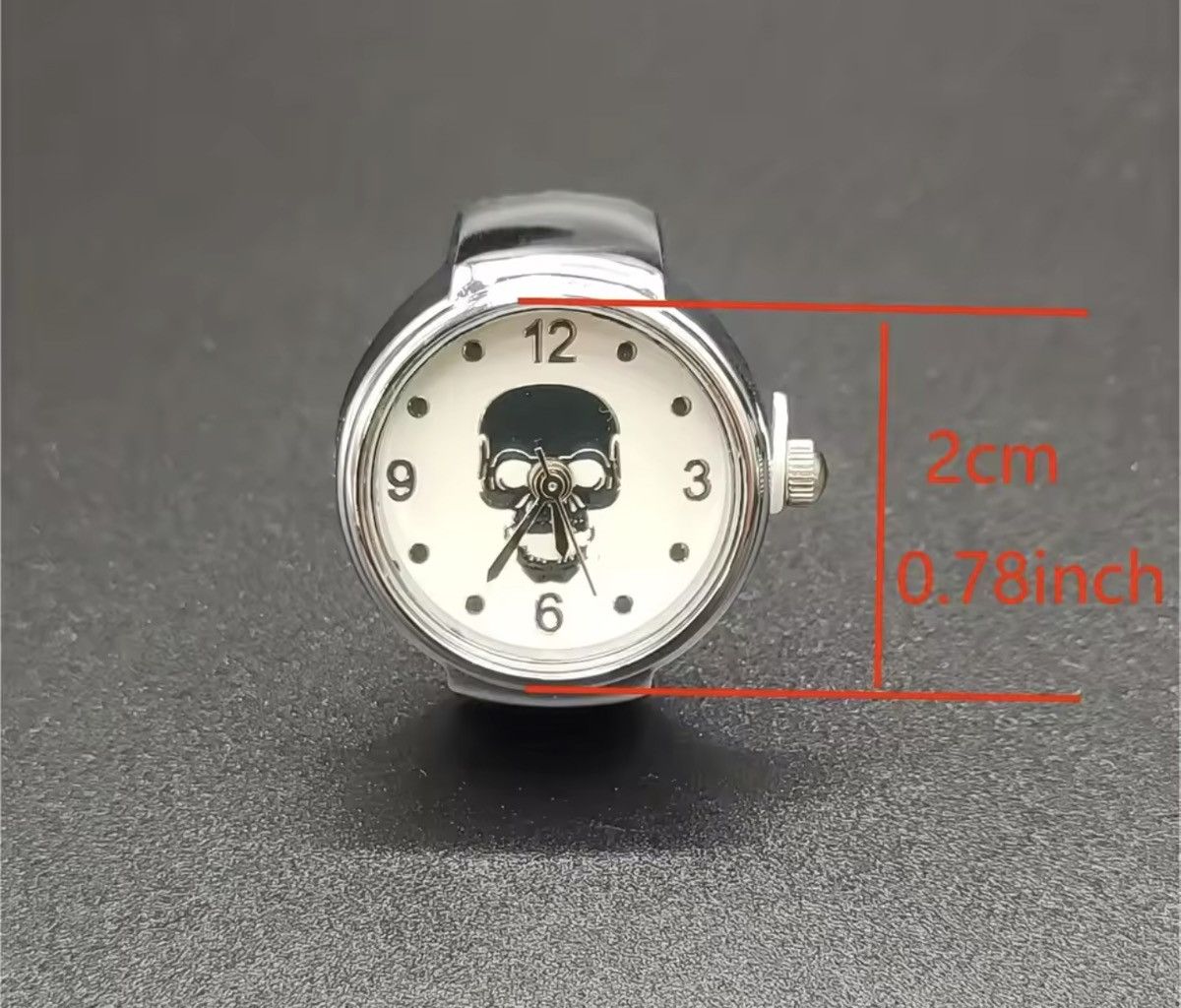 Jewelry Skull Ring Open Watch Size ONE SIZE - 5 Thumbnail