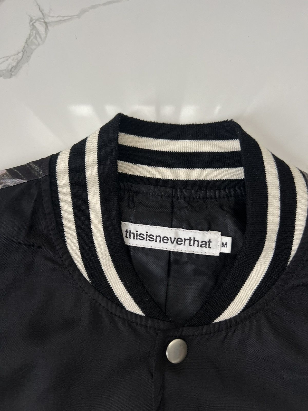 Vintage × thisisneverthat THISISNEVERTHAT NYPD PRINT RARE VINTAGE BOMBER LIGHT JACKET Size US M / EU 48-50 / 2 - 6 Thumbnail