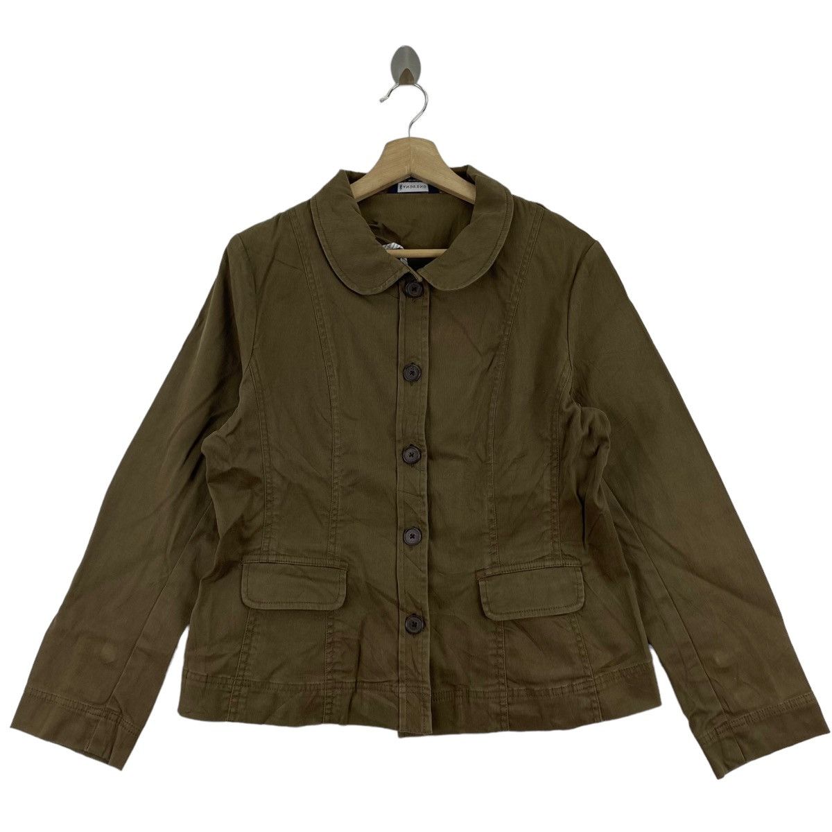 Lands' End LAND'S END Button Up Brown Denim Jeans Jacket Size M / US 6-8 / IT 42-44 - 1 Thumbnail