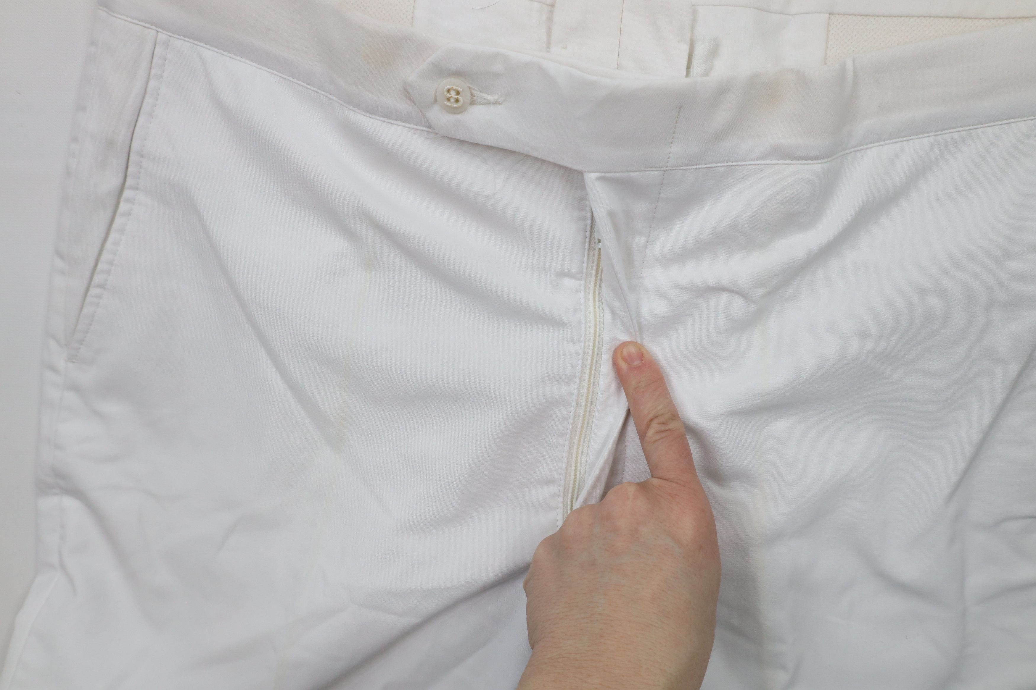 Vintage Vintage 70s Streetwear Flared Wide Leg Chino Pants White USA Size US 36 / EU 52 - 8 Thumbnail