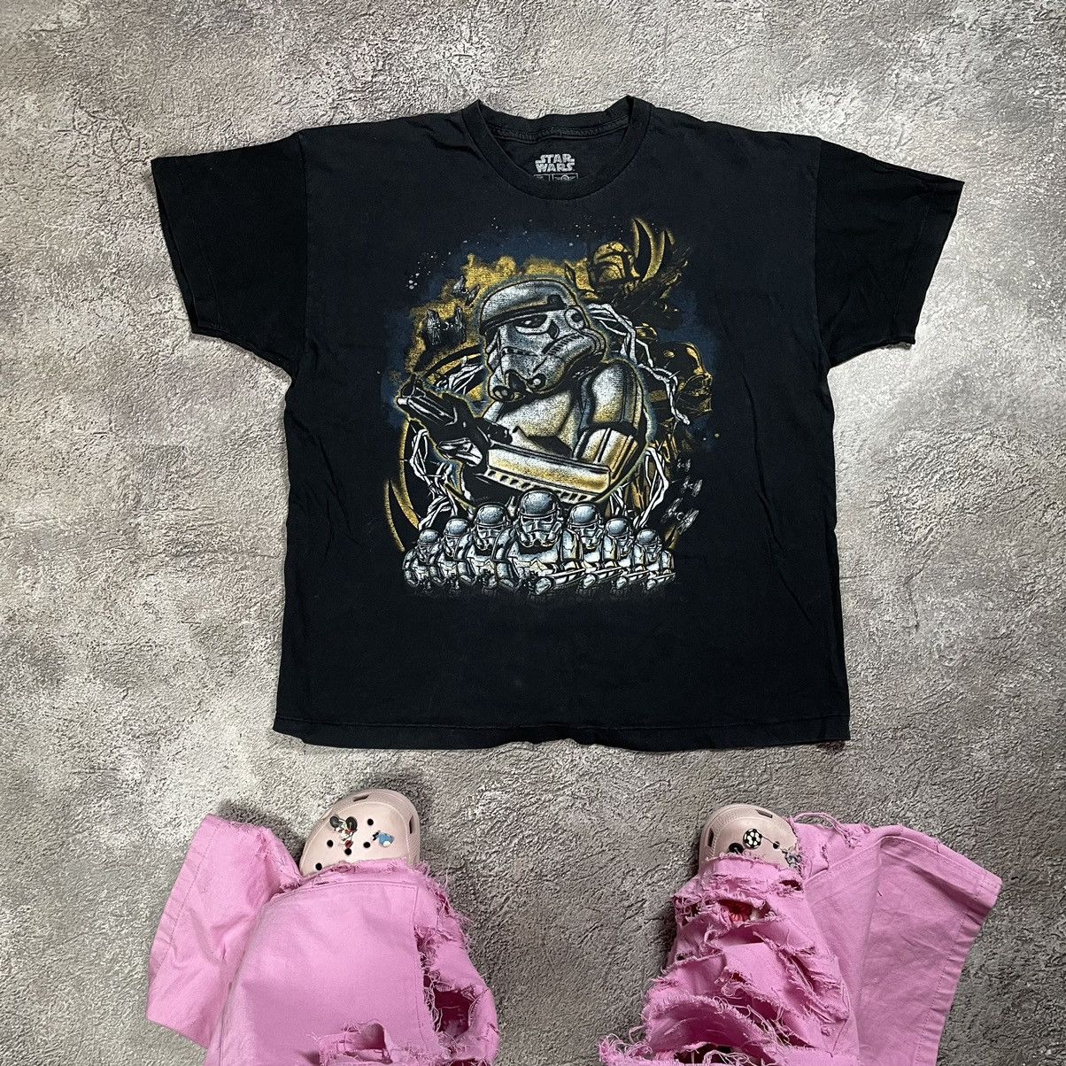 Vintage Vintage Y2K Star Wars Graphic Tee Goth Horror Baggy Punk XL Size US XL / EU 56 / 4 - 1 Thumbnail