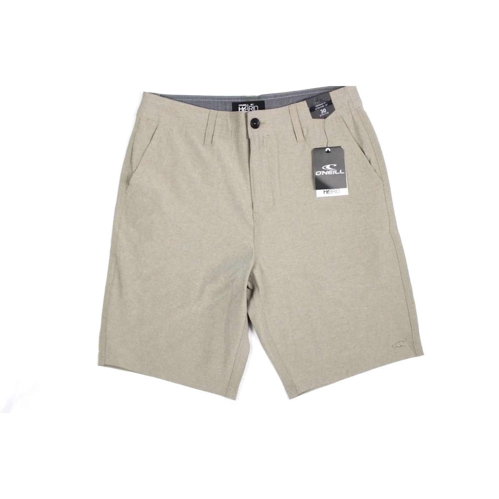 O'Neill O'Neill Men's Capacity Hybrid 30 x 9.5" Shorts Khaki SP918A105X - Beige Beach, Outdoor, 30 Regular Inseam 10" Khaki Chino Shorts Size US 30 / EU 46 - 5 Thumbnail