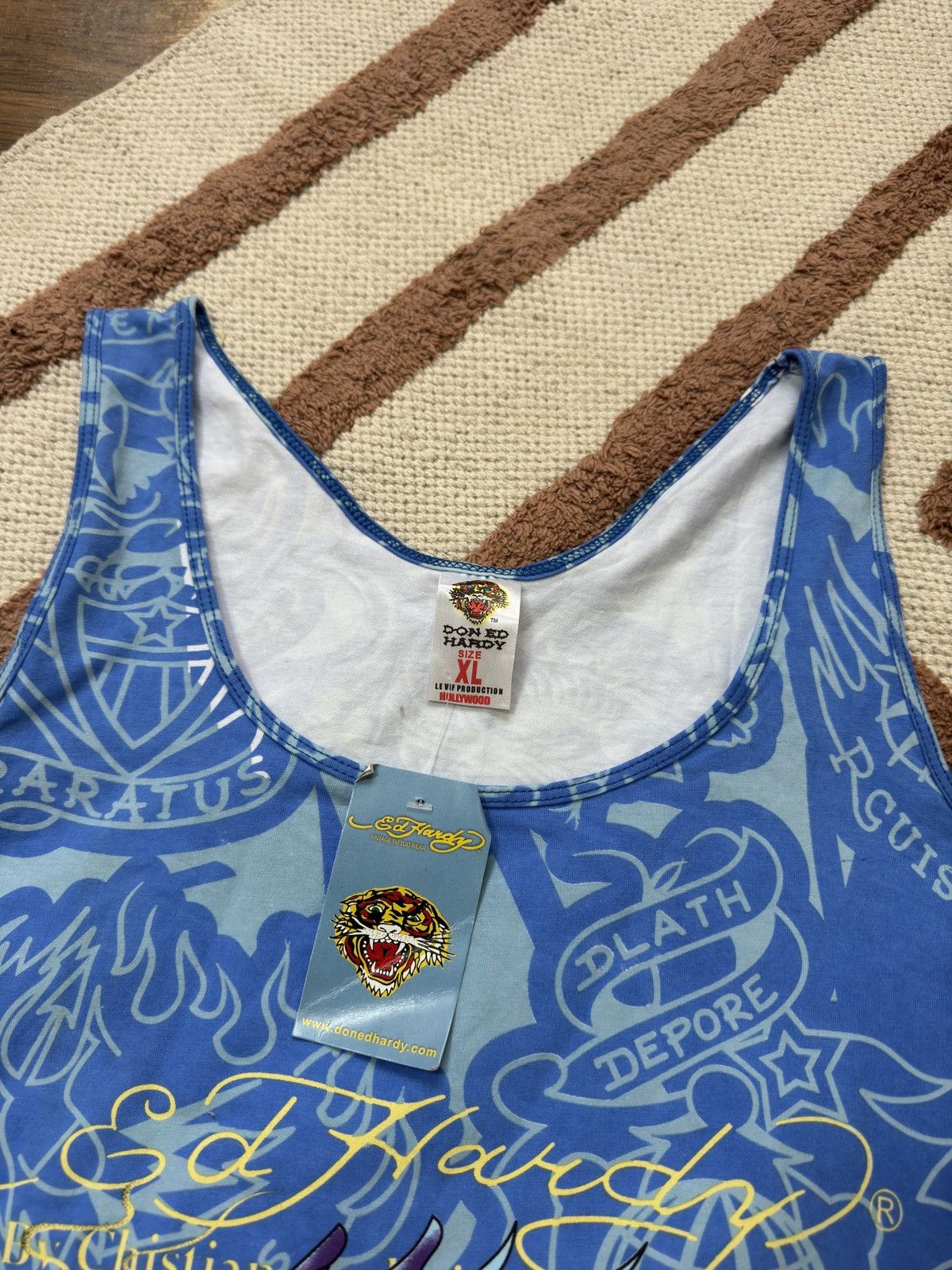 Ed Hardy VINTAGE ED HARDY 2000s MIDI DRESS Size XL / US 12-14 / IT 48-50 - 2 Thumbnail