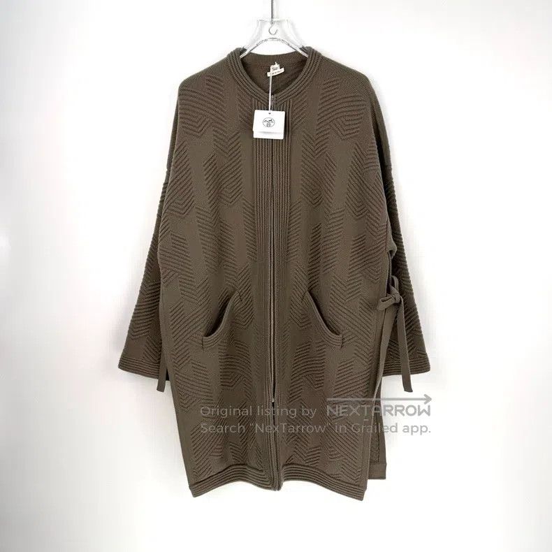 Hermes Hermes Brown Cashmere Zip-Up Cardigan Size XS / US 0-2 / IT 36-38 - 3 Thumbnail