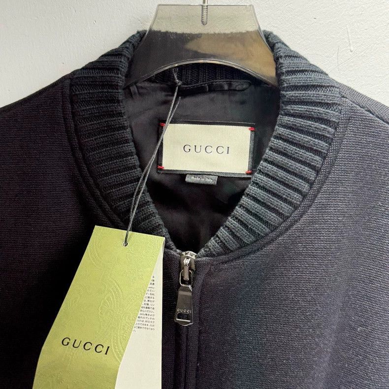 Gucci Gucci Wool Zip Jacket in Black-2506 Size US XL / EU 56 / 4 - 7 Thumbnail