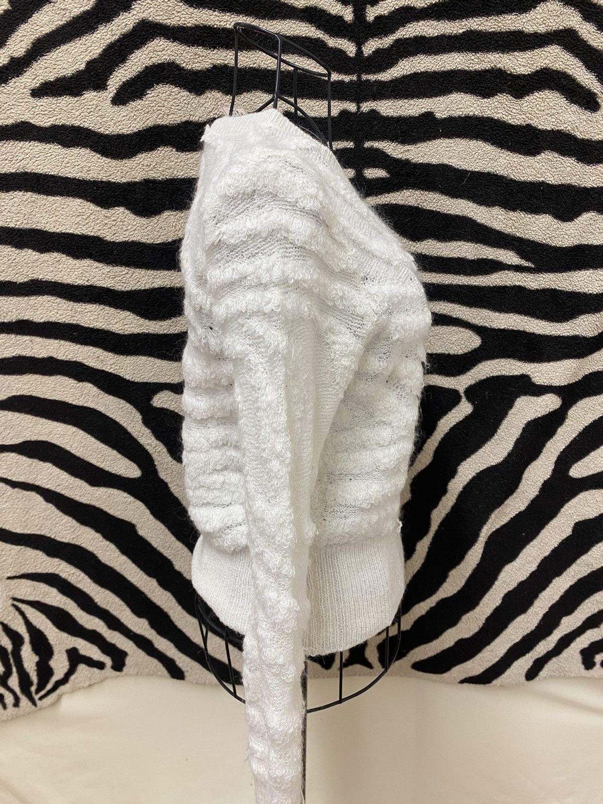 Vintage Light white soft cotton sweater Size S / US 4 / IT 40 - 4 Thumbnail