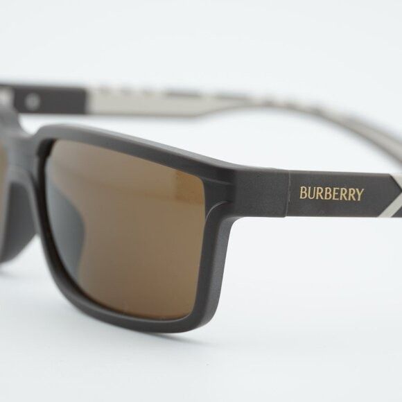 Burberry Burberry BE4495D 423473 Sunglasses Brown Rectangle Frame Size ONE SIZE - 2 Thumbnail