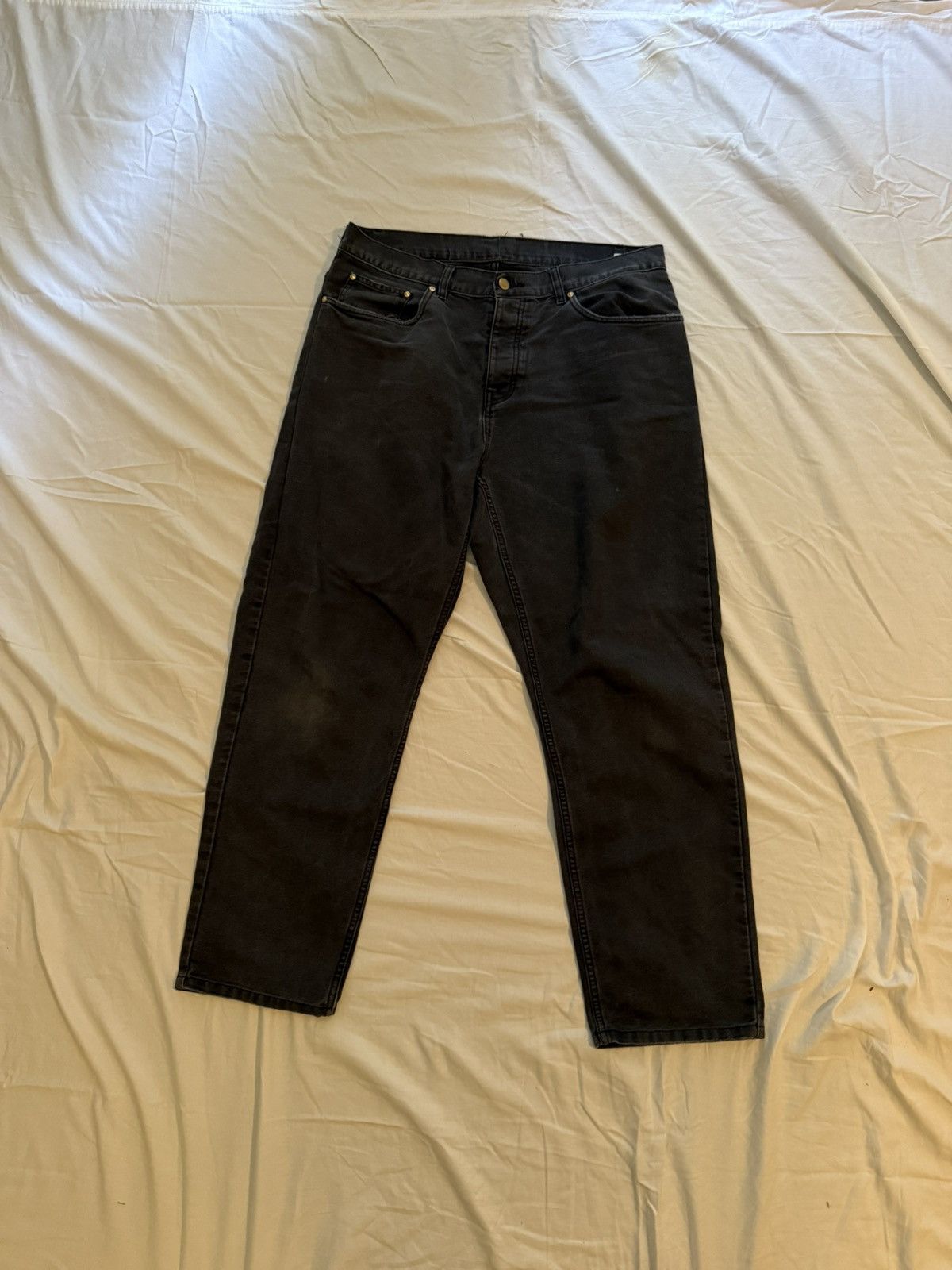 Carhartt Wip Black canvas jeans Size US 38 / EU 54 - 2 Thumbnail