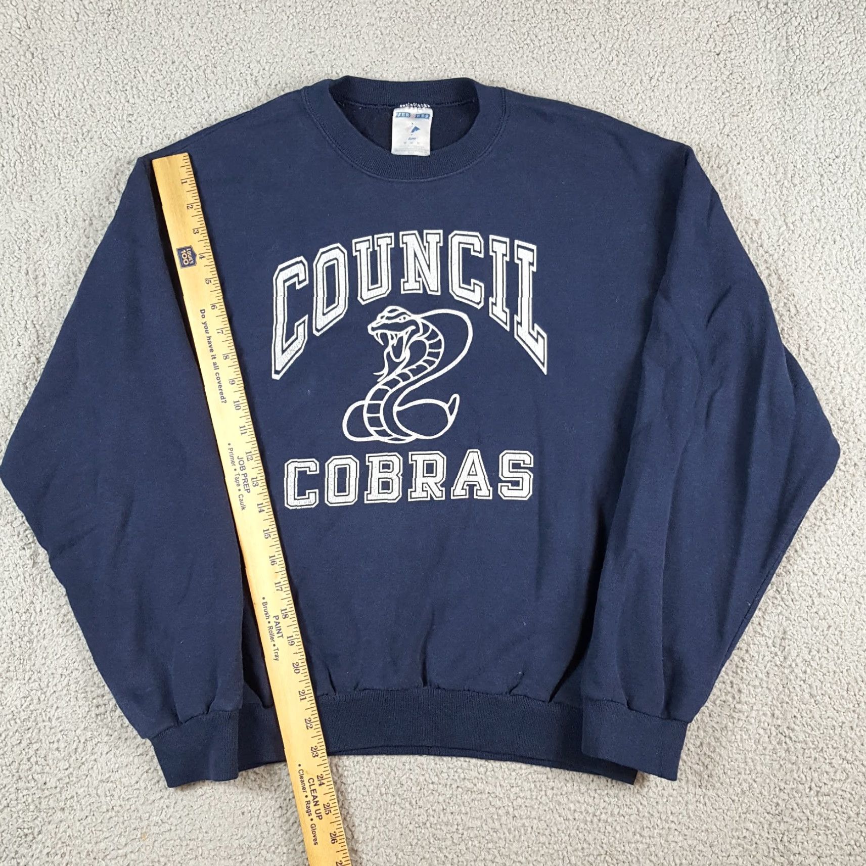 Jerzees VINTAGE Council Cobras High School Sports Size M Pullover Crewneck Sweatshirt Size US M / EU 48-50 / 2 - 7 Thumbnail