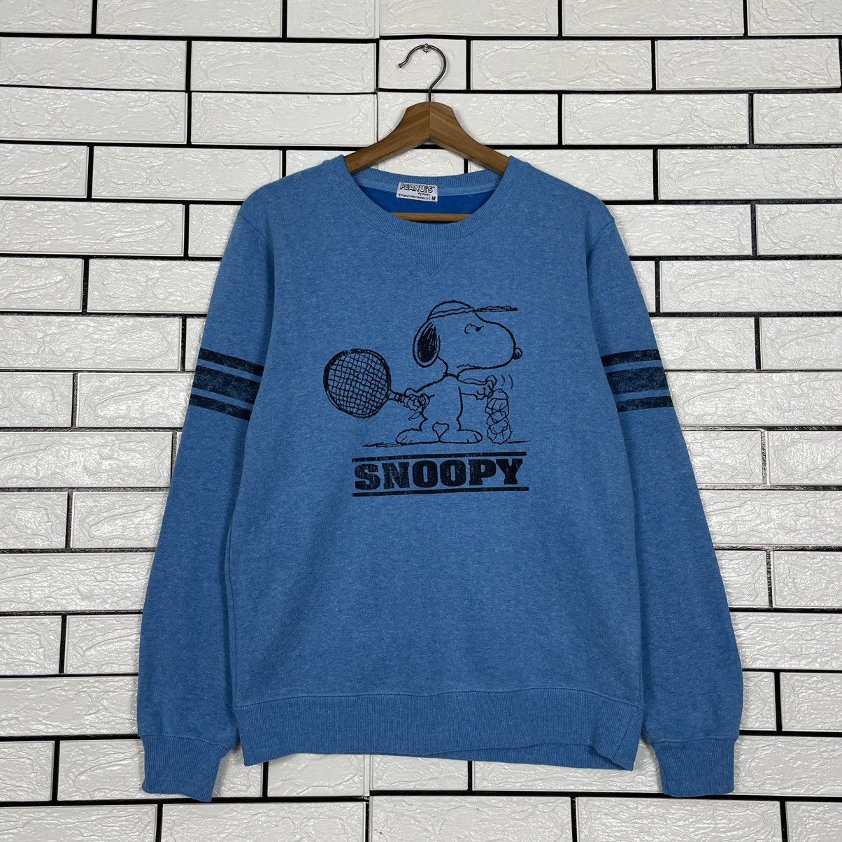 Peanuts Peanuts Snoopy Famous Tennis Player Blue Sweatshirt Size US S / EU 44-46 / 1 - 1 Thumbnail