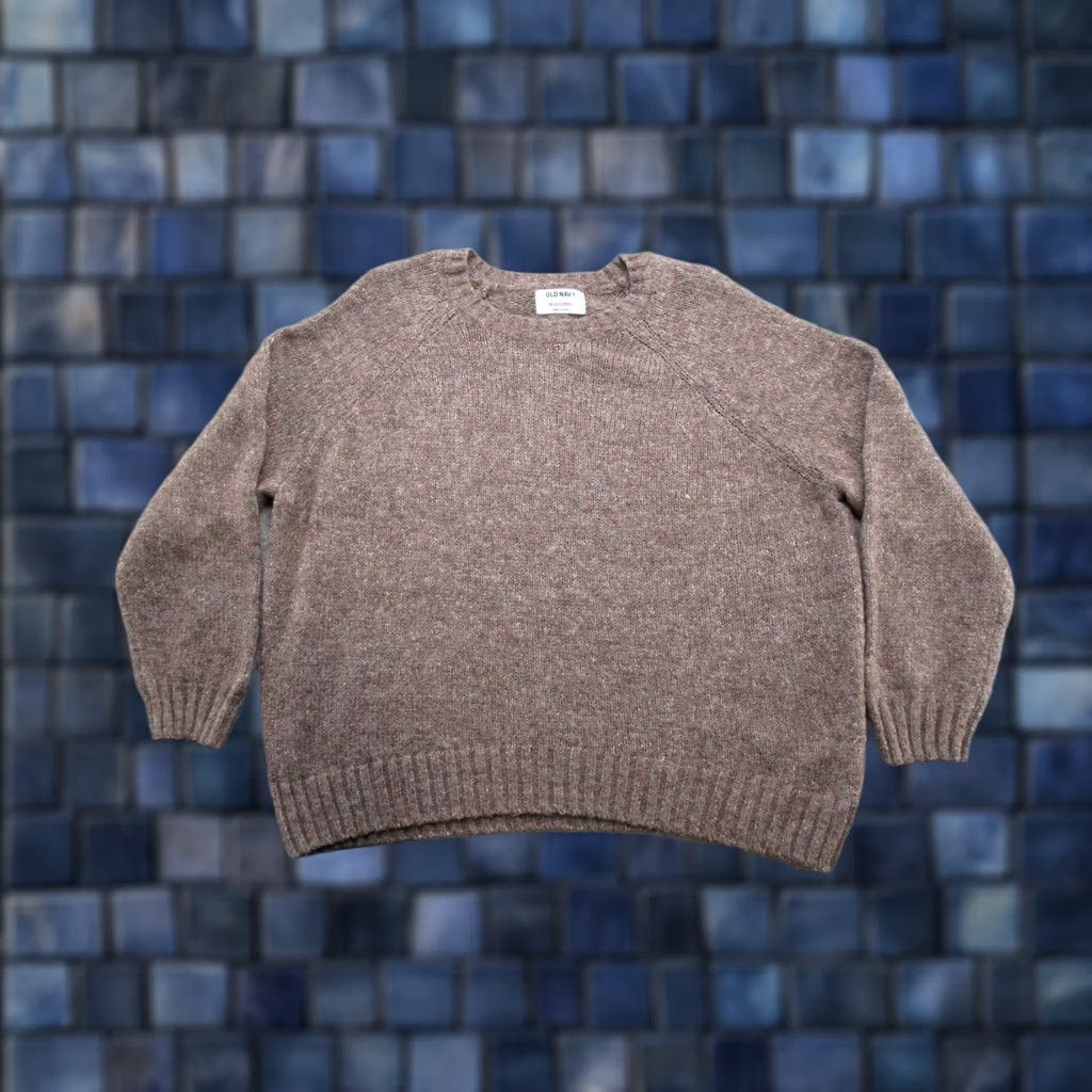 Old Navy Old Navy Wool Blend Knit Pullover Sweater Womens Size L Brown Knit Pullover Wool Blend Women L Brown Wool Blend Pullover Sweater Size L / US 10 / IT 46 - 1 Thumbnail
