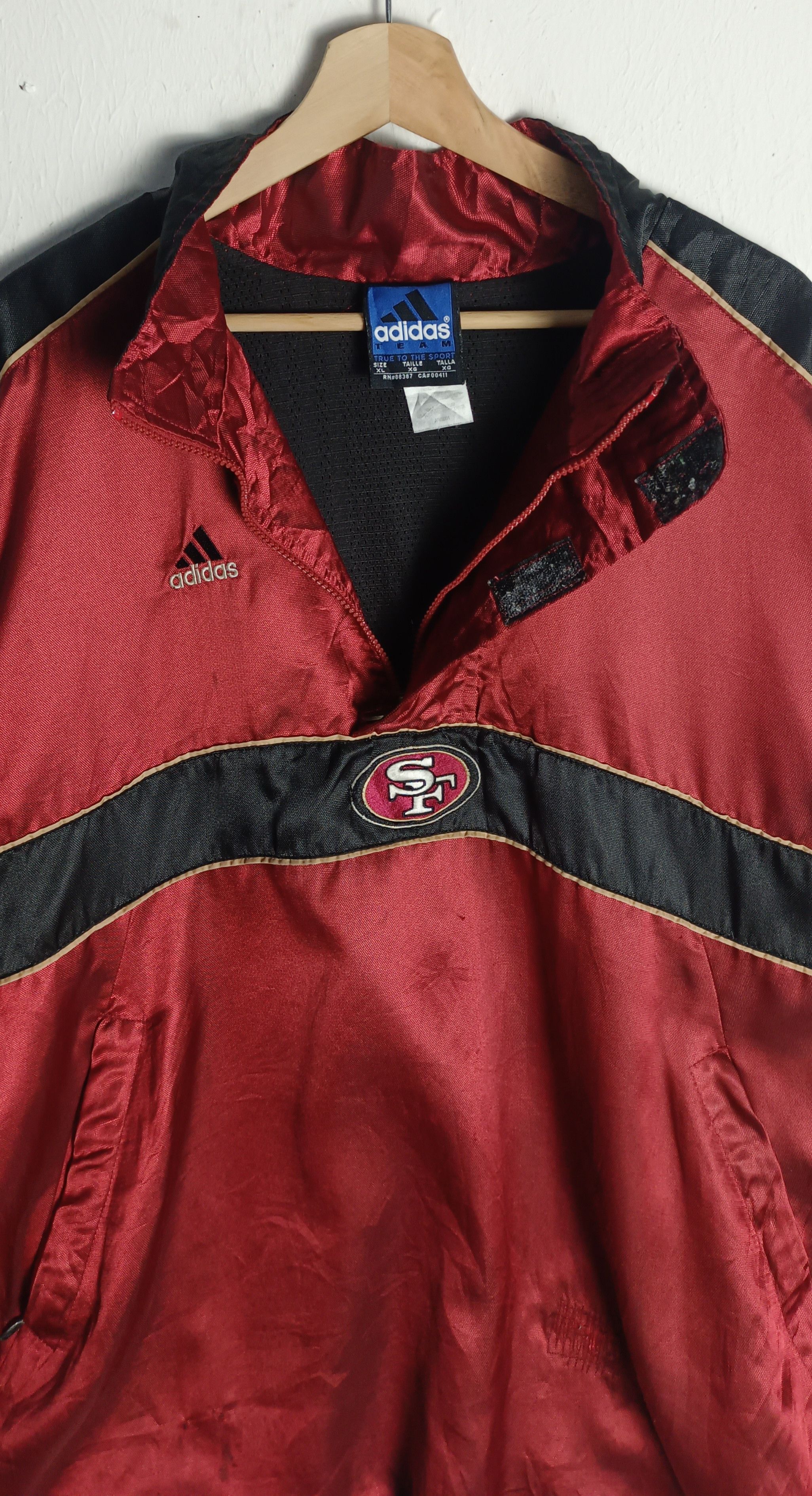 Adidas Vintage 90s💥 Adidas San Francisco NFL Size US XL / EU 56 / 4 - 12 Thumbnail