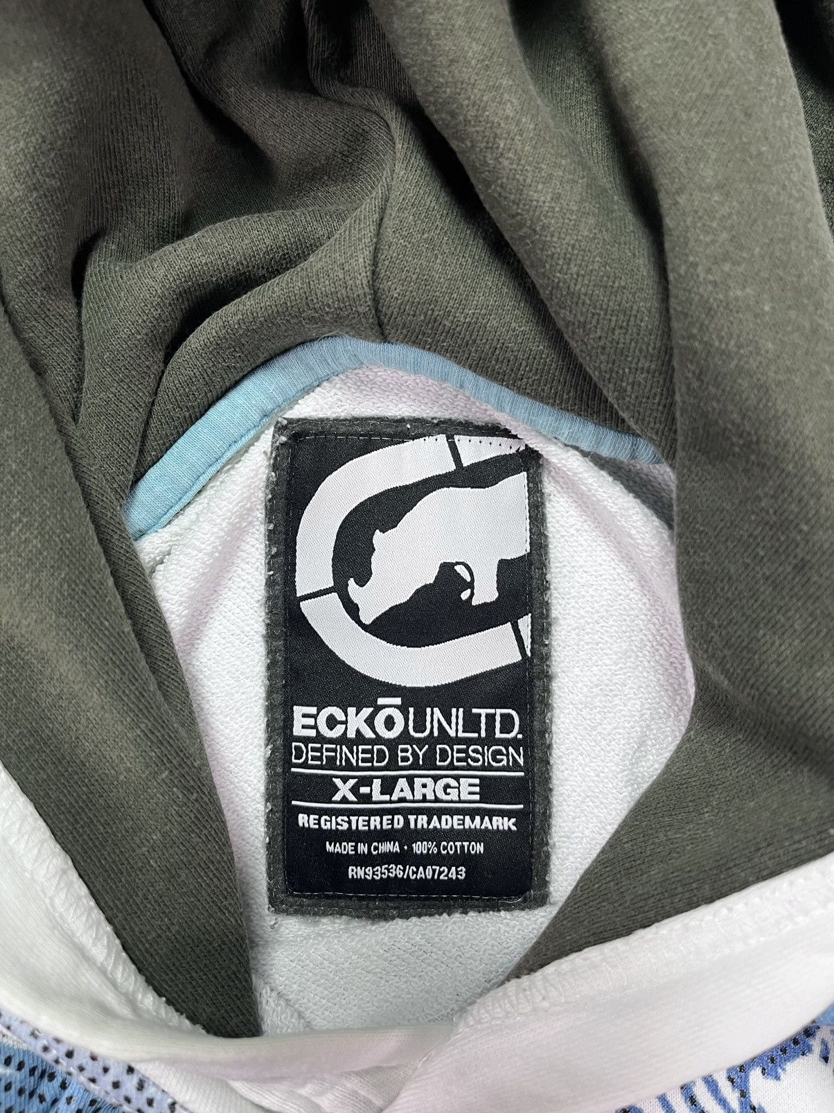 Ecko Unltd. Ecko Unlimited Y2K 3D Rhino Logo Zip Hoodie XL White Size US XL / EU 56 / 4 - 11 Thumbnail