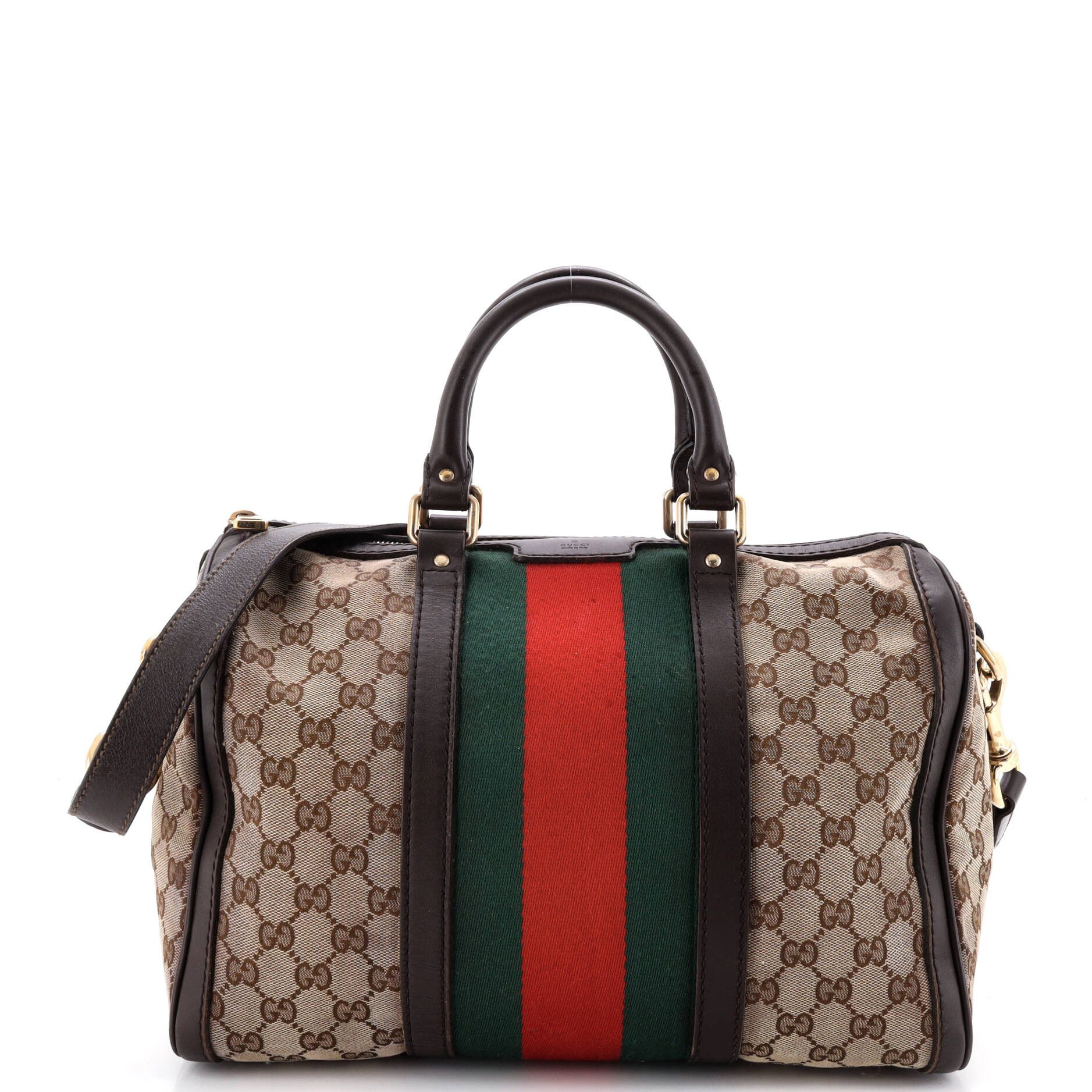 Gucci Vintage Web Boston Bag Size ONE SIZE - 1 Thumbnail