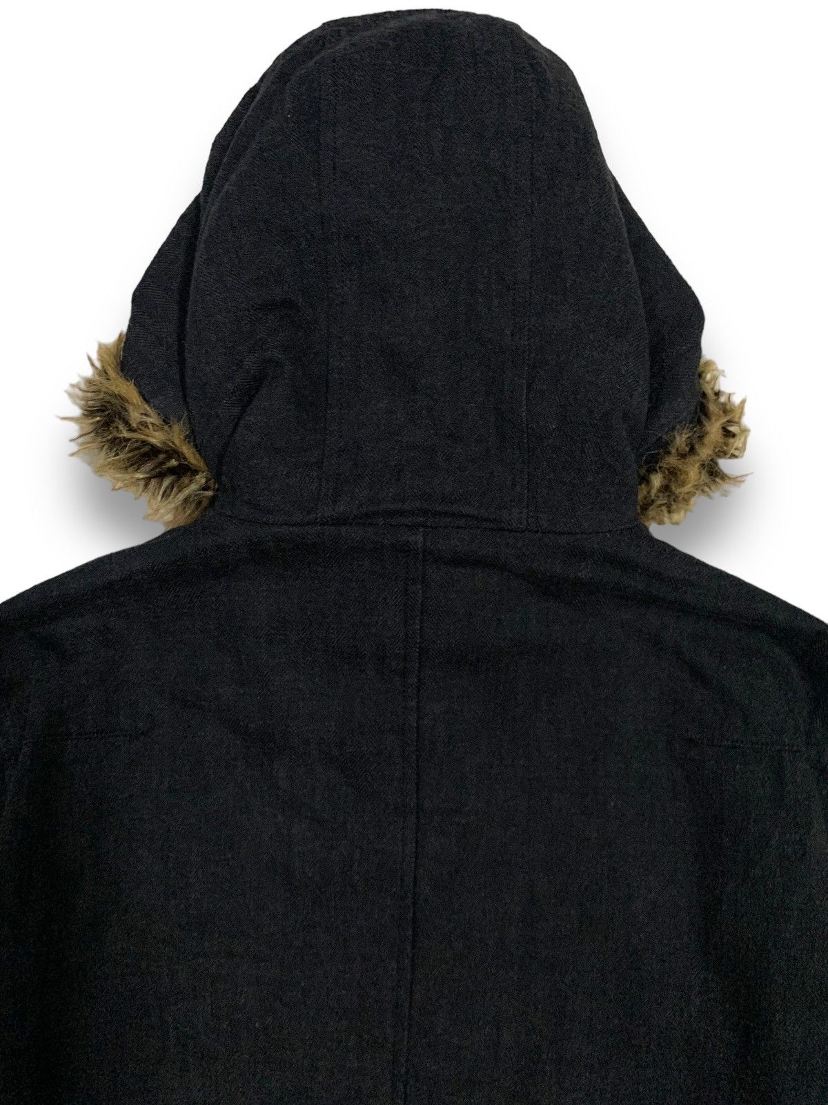 14th Addiction Vintage Michel Klein Homme Paris Denim FauxFur Hooded Jacket Size US M / EU 48-50 / 2 - 15 Thumbnail