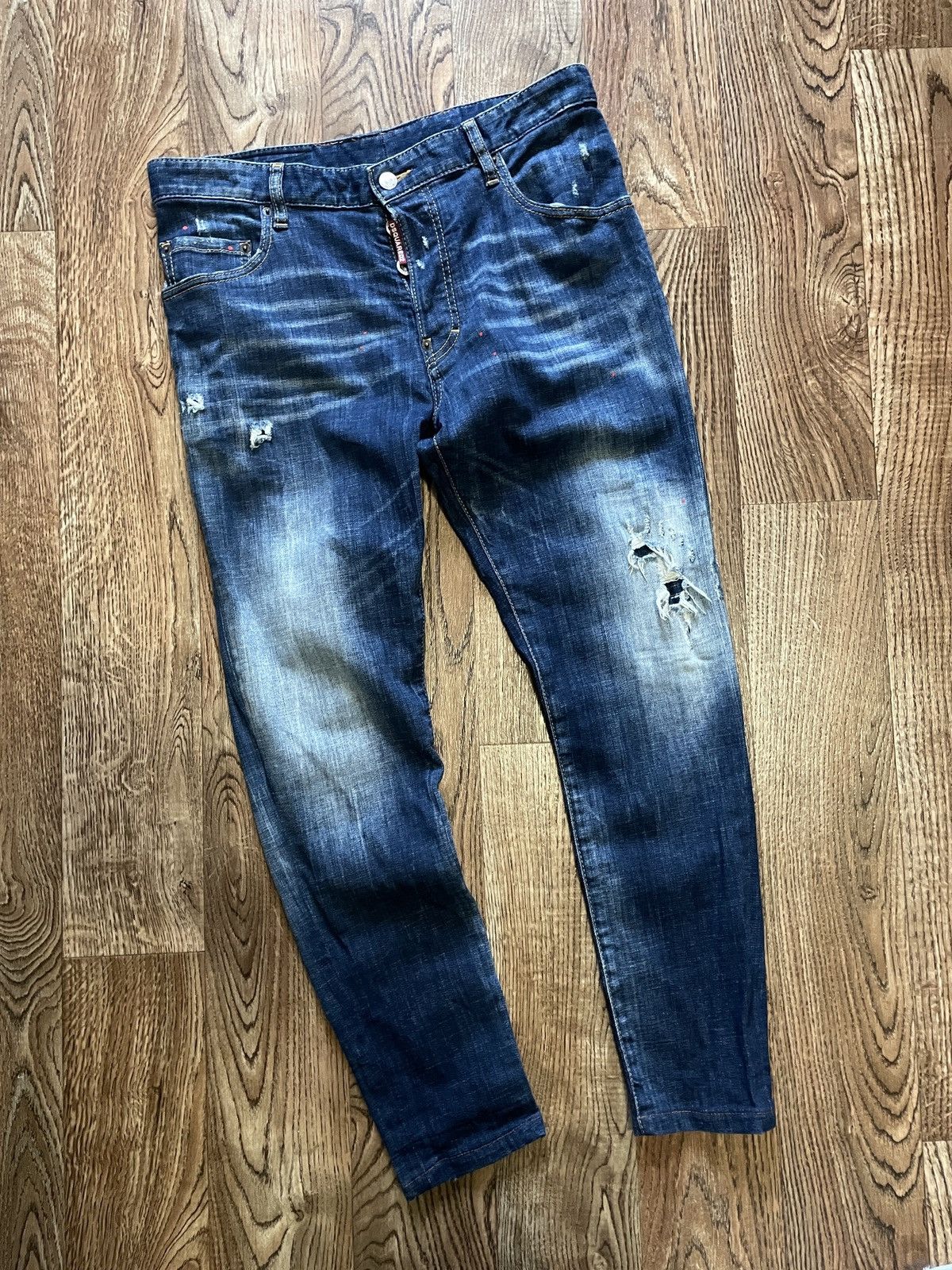 Dsquared2 Skinny Fit Dsquared2 Jeans Distressed Denim Size US 36 / EU 52 - 1 Thumbnail