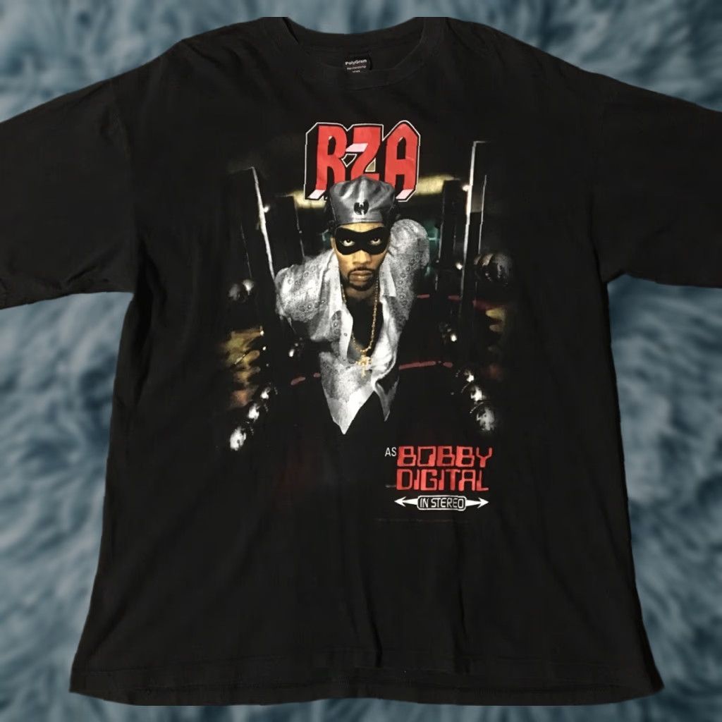Vintage VINTAGE RZA Bobby Digital Promo Shirt 2XL Black Hip Hop Mens T-Shirt 1998 Wu Tang Forever Wu Wear 90s Size US XXL / EU 58 / 5 - 1 Thumbnail