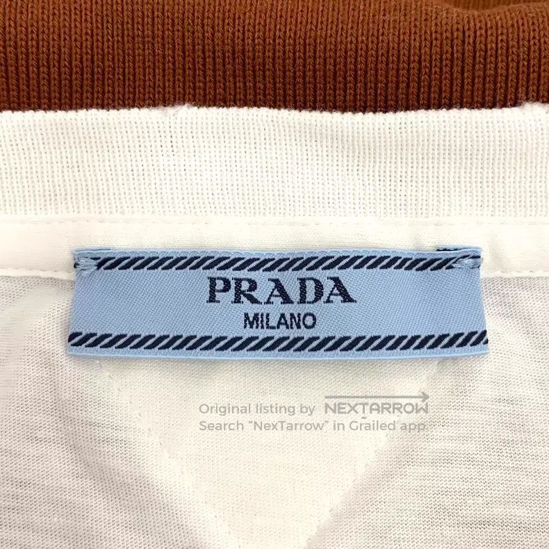 Prada Prada 24 dark brown triangle cotton lapel single-breasted Size US XS / EU 42 / 0 - 6 Thumbnail