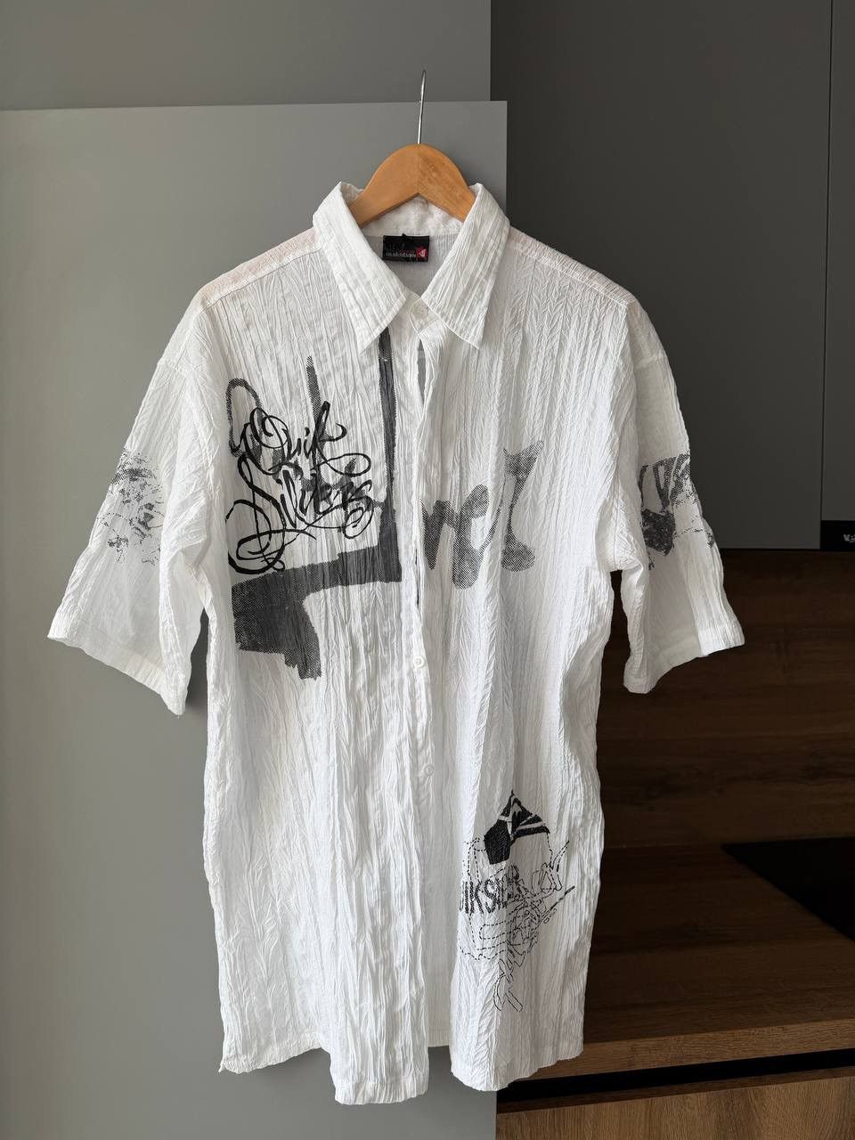 Quiksilver 90s Vintage Quicksilver Striped Crewneck Button Up Shirt Size US XXL / EU 58 / 5 - 1 Thumbnail