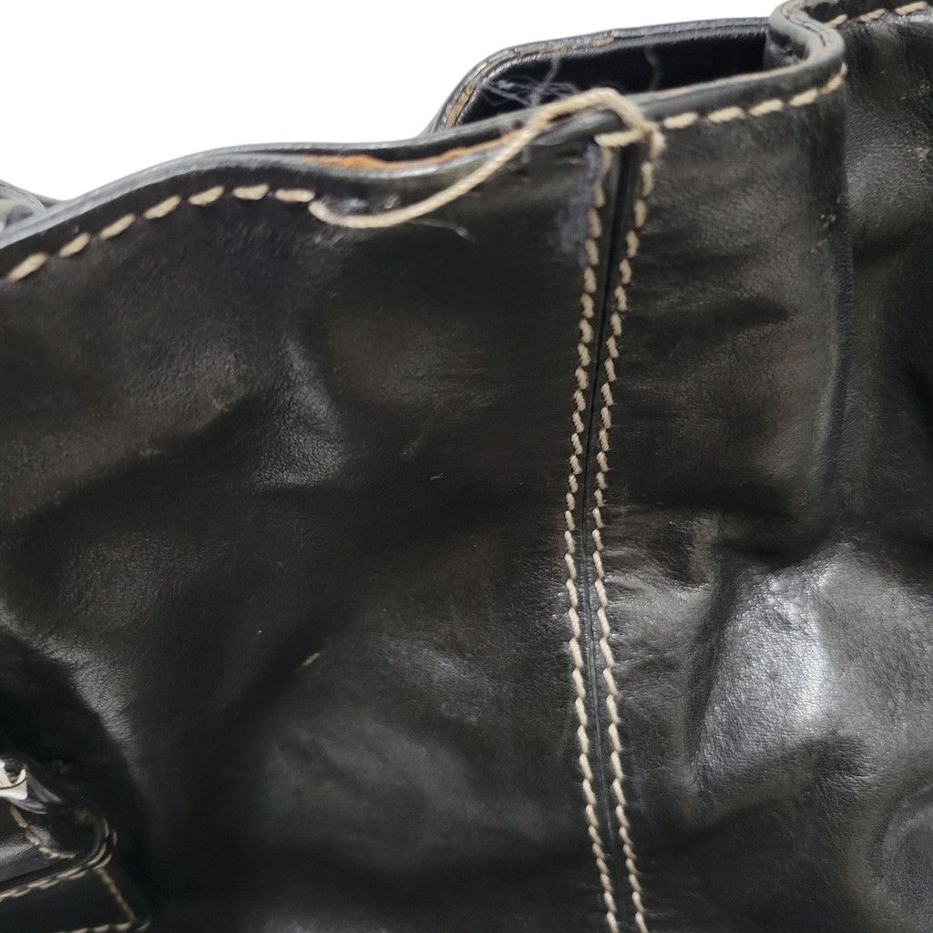 Michael Kors Michael Kors Women's Drawstring Black Shoulder Satchel Bag Size ONE SIZE - 11 Thumbnail