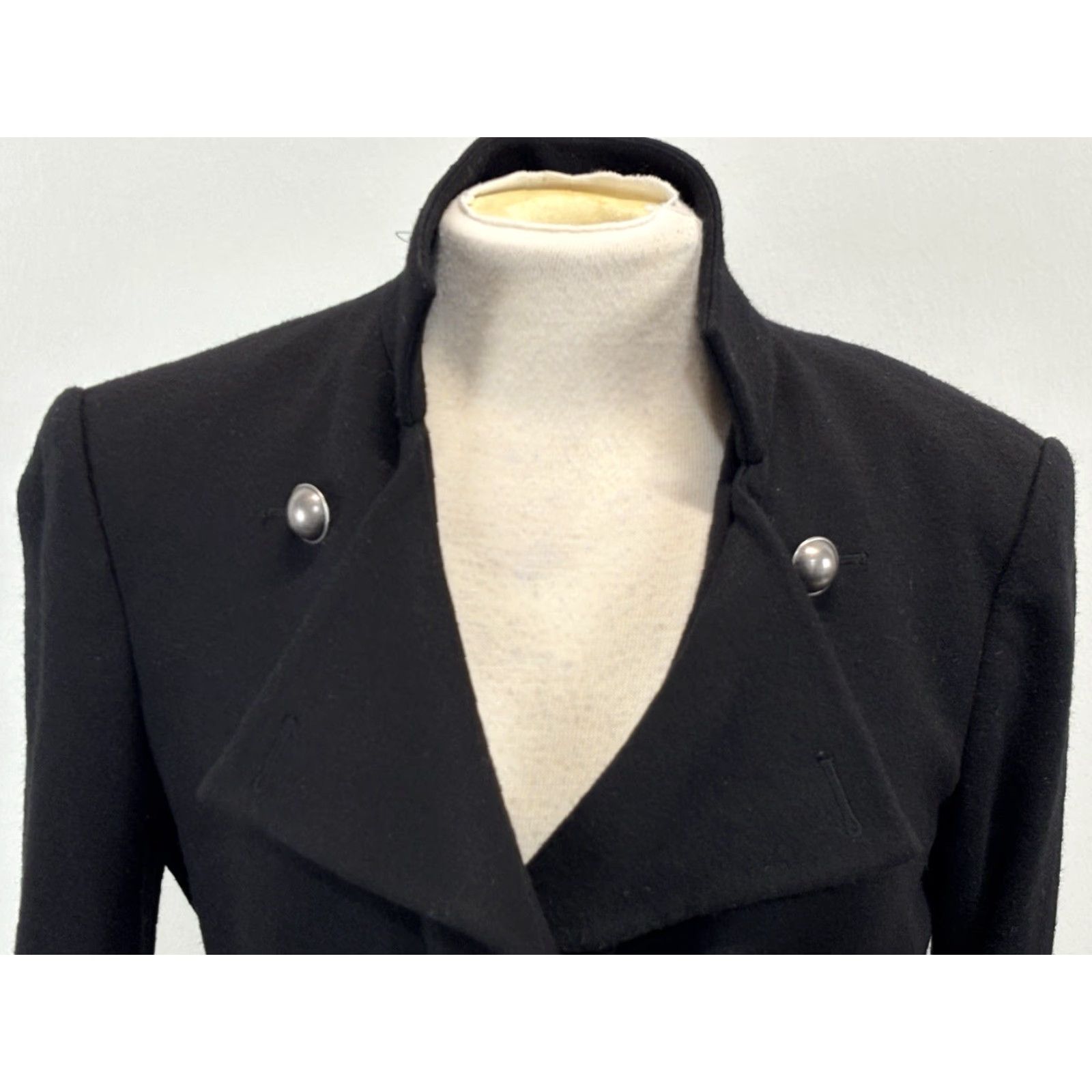 Ann Taylor Ann Taylor Blazer Wool Double Breasted Jacket Women’s 10P Petite Black Military Blazer Women’s Wool Blazer 10P Black Military Mens? Size L / US 10 / IT 46 - 5 Thumbnail