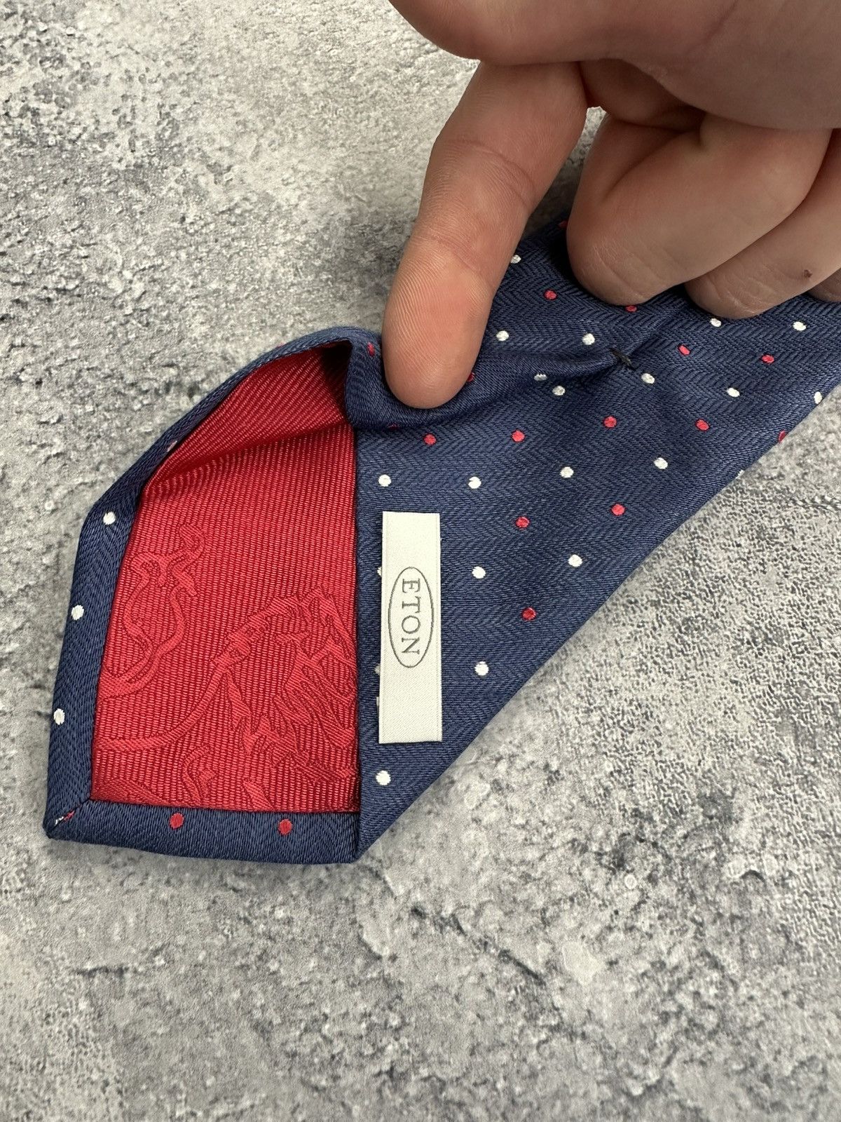 Eton Eton Blue Polka Dot Wool Silk Tie Cravatte Necktie Italy Size ONE SIZE - 8 Thumbnail
