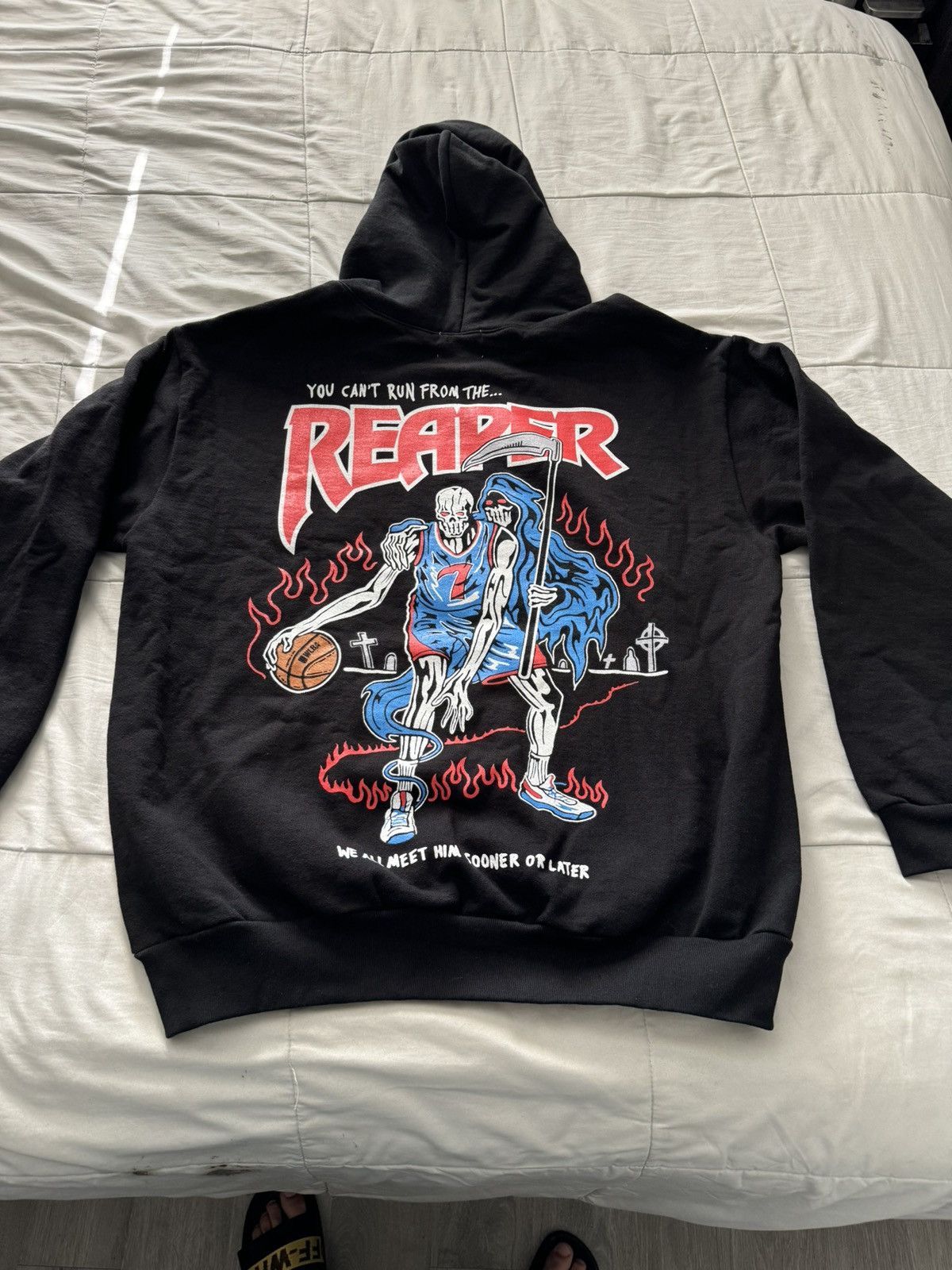 NBA × Warren Lotas Warren Lotas Slim Reaper “Count Your Days” Hoodie ...