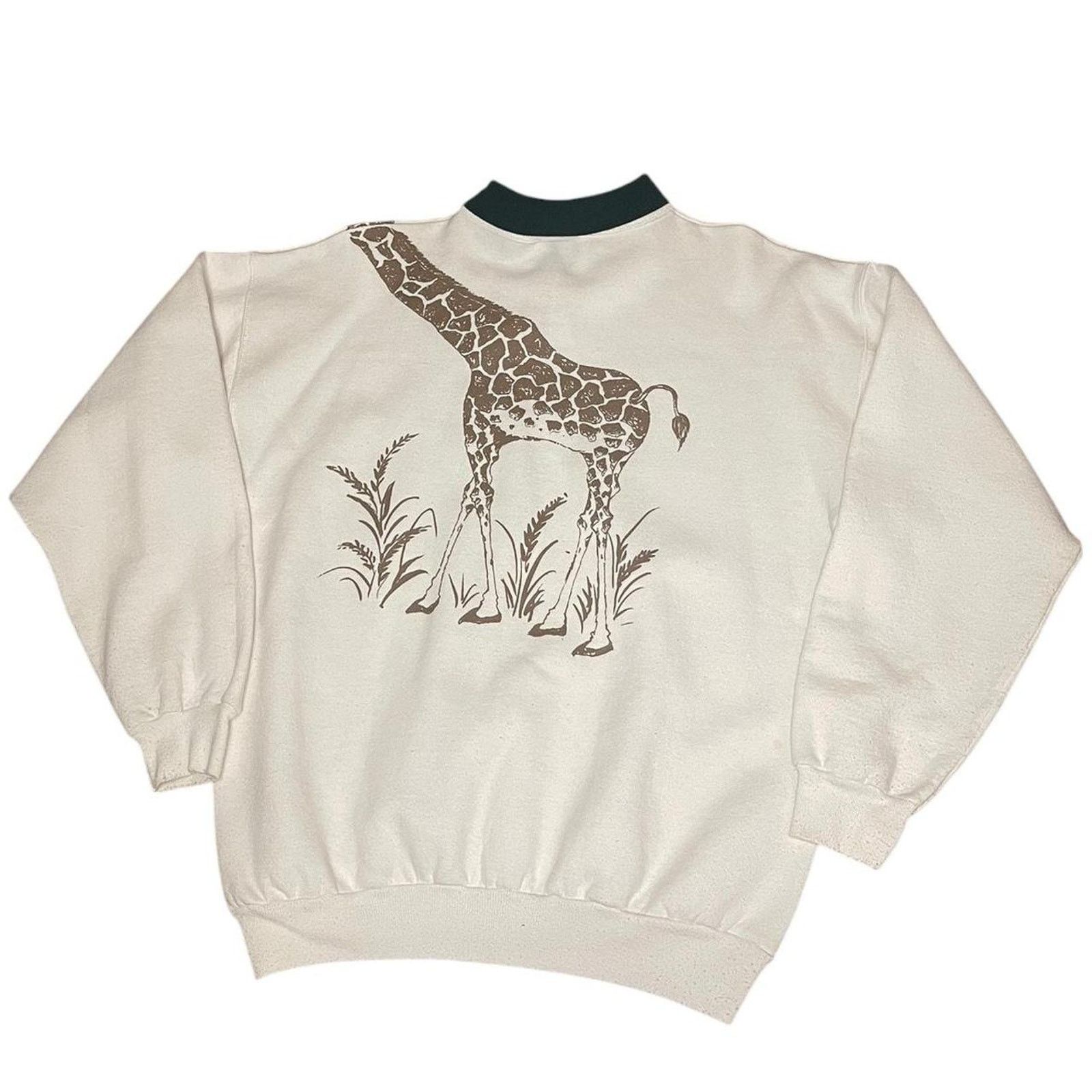 Vintage Vintage giraffe nature wrap around sweatshirt Size US L / EU 52-54 / 3 - 2 Thumbnail