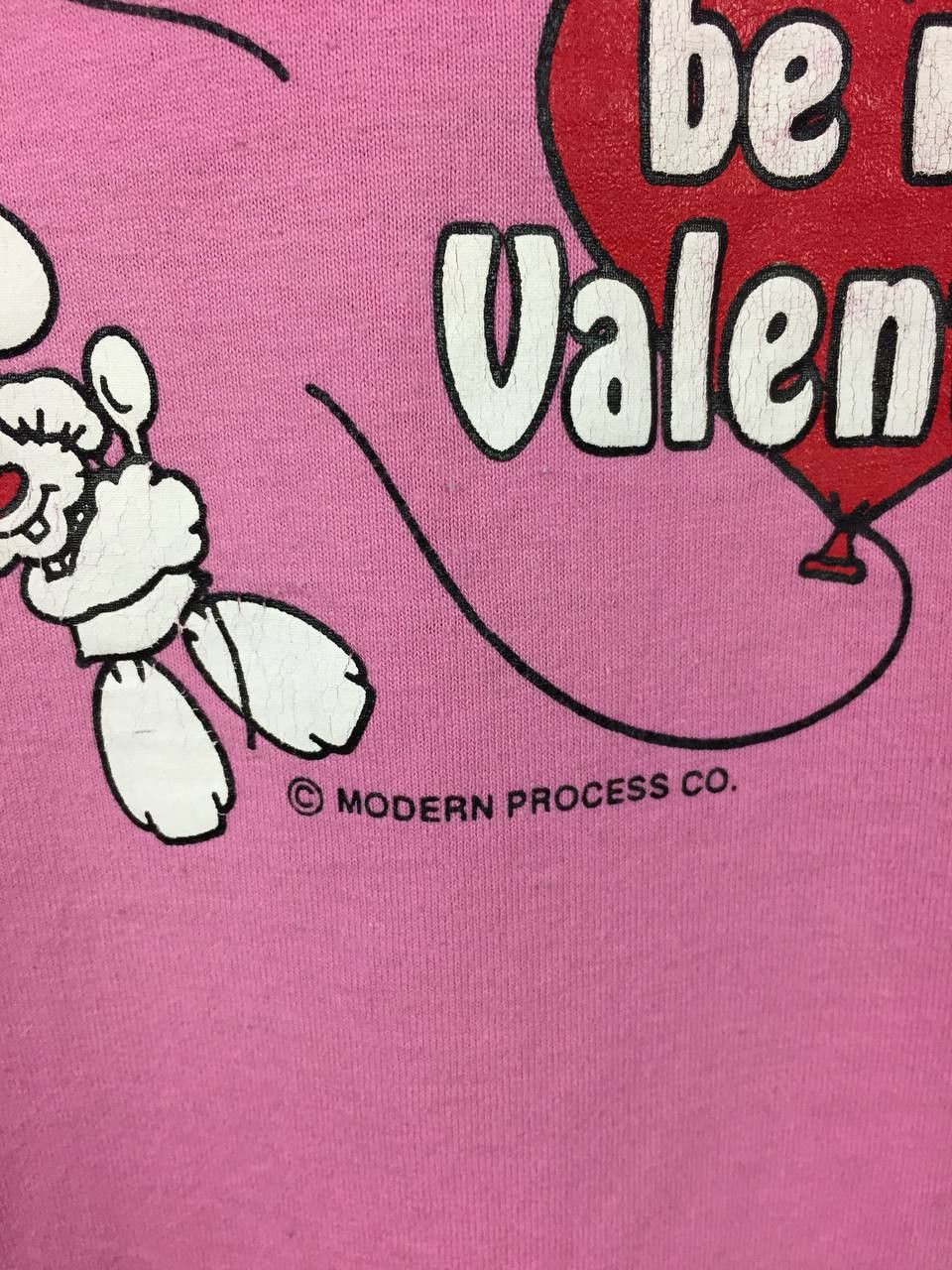 Vintage Vtg Modern Process Co. Be My Valentine Cartoon Bunny Tee Size US L / EU 52-54 / 3 - 5 Thumbnail
