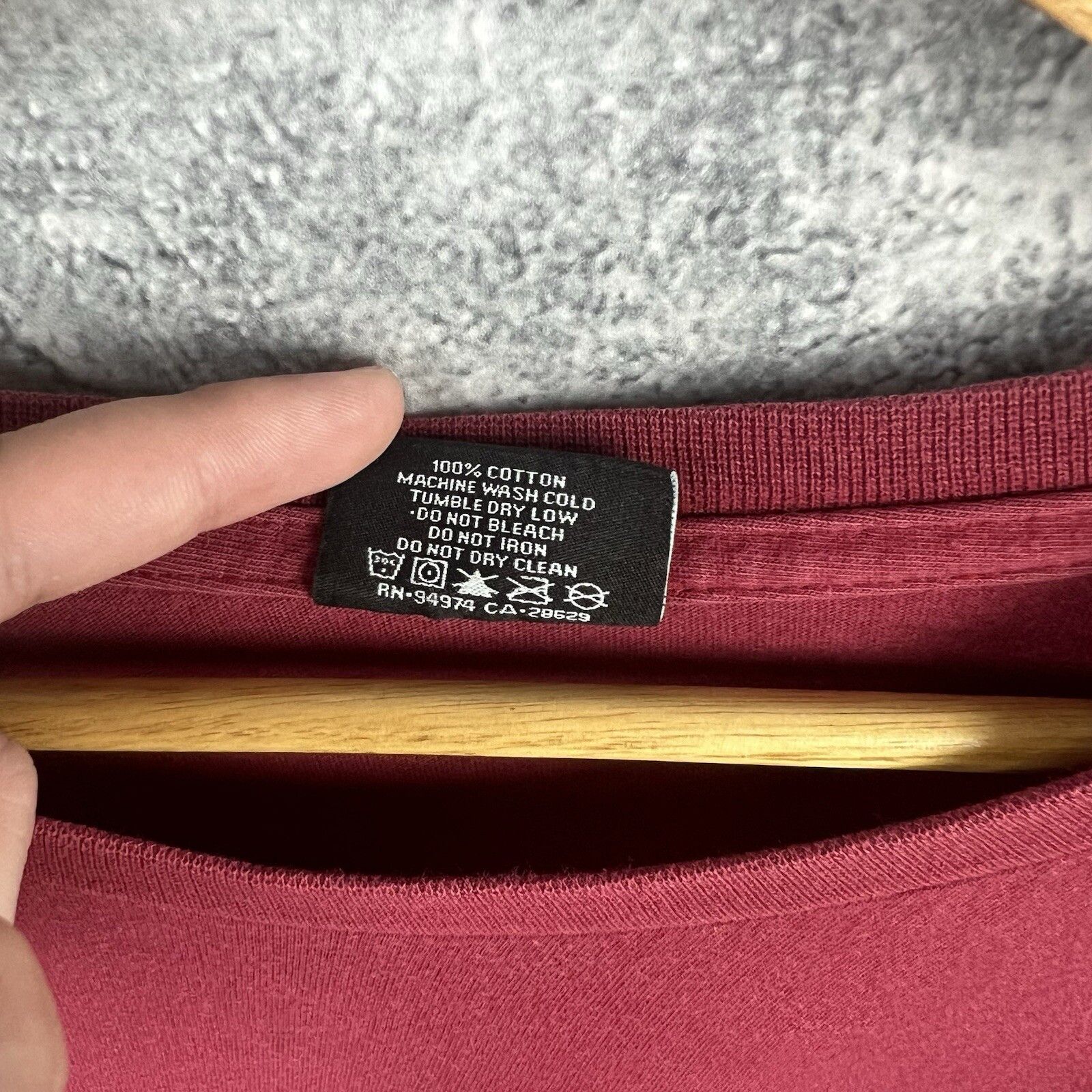 Stussy Stussy Longsleeve Men's Size L Red Cotton Big Logo Size US L / EU 52-54 / 3 - 4 Thumbnail