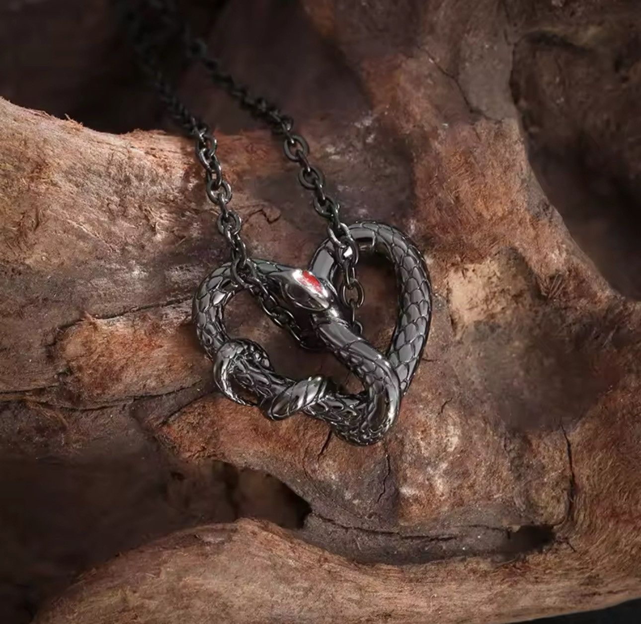 Vintage Gothic Punk Snake Necklace Chain Size ONE SIZE - 5 Thumbnail