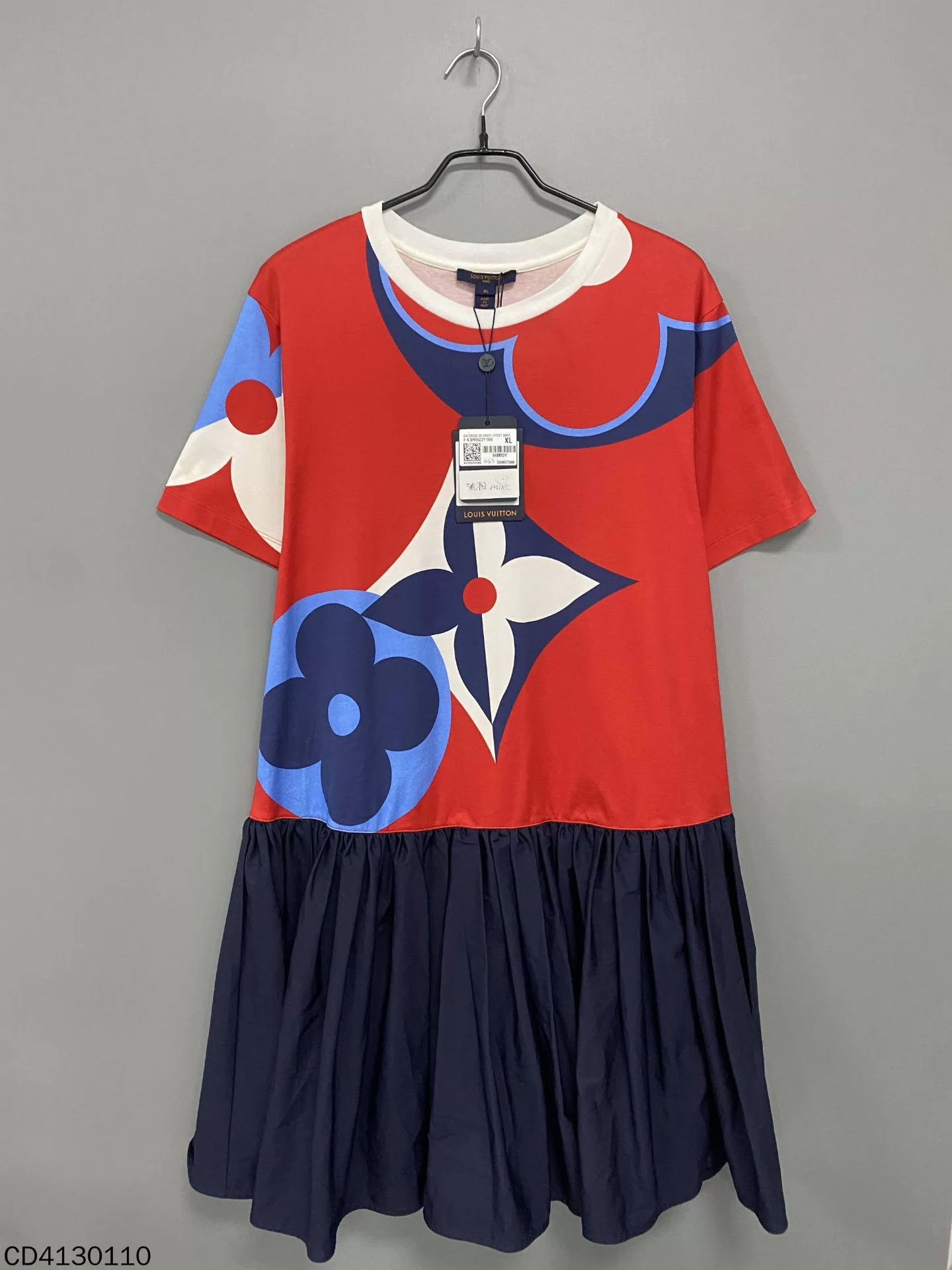 Louis Vuitton LV color blocked three-flower new dress XL Size XL / US 12-14 / IT 48-50 - 1 Thumbnail