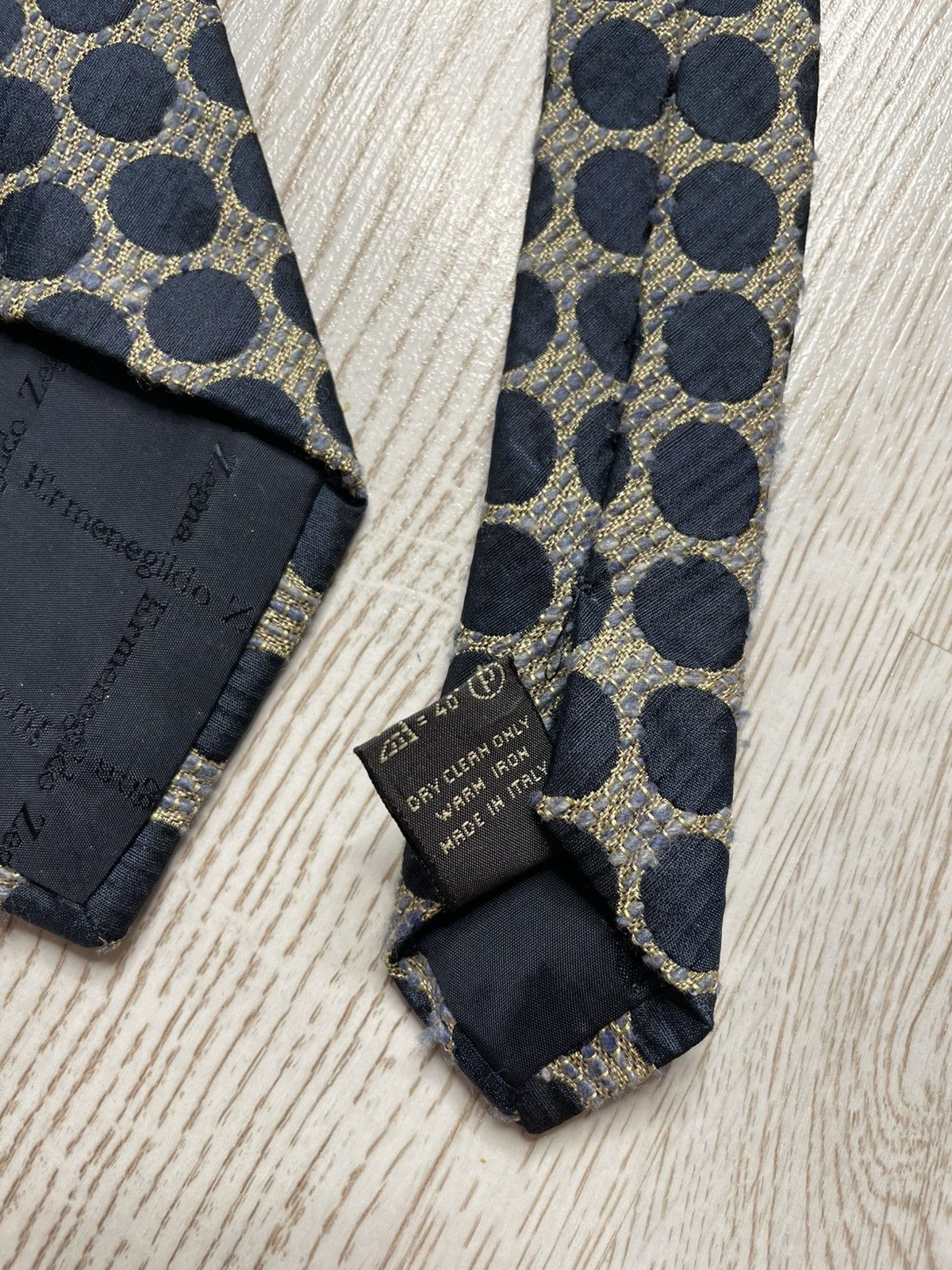 Ermenegildo Zegna Ermenegildo Zegna Vintage Silk And Cashmere Tie Size ONE SIZE - 13 Thumbnail
