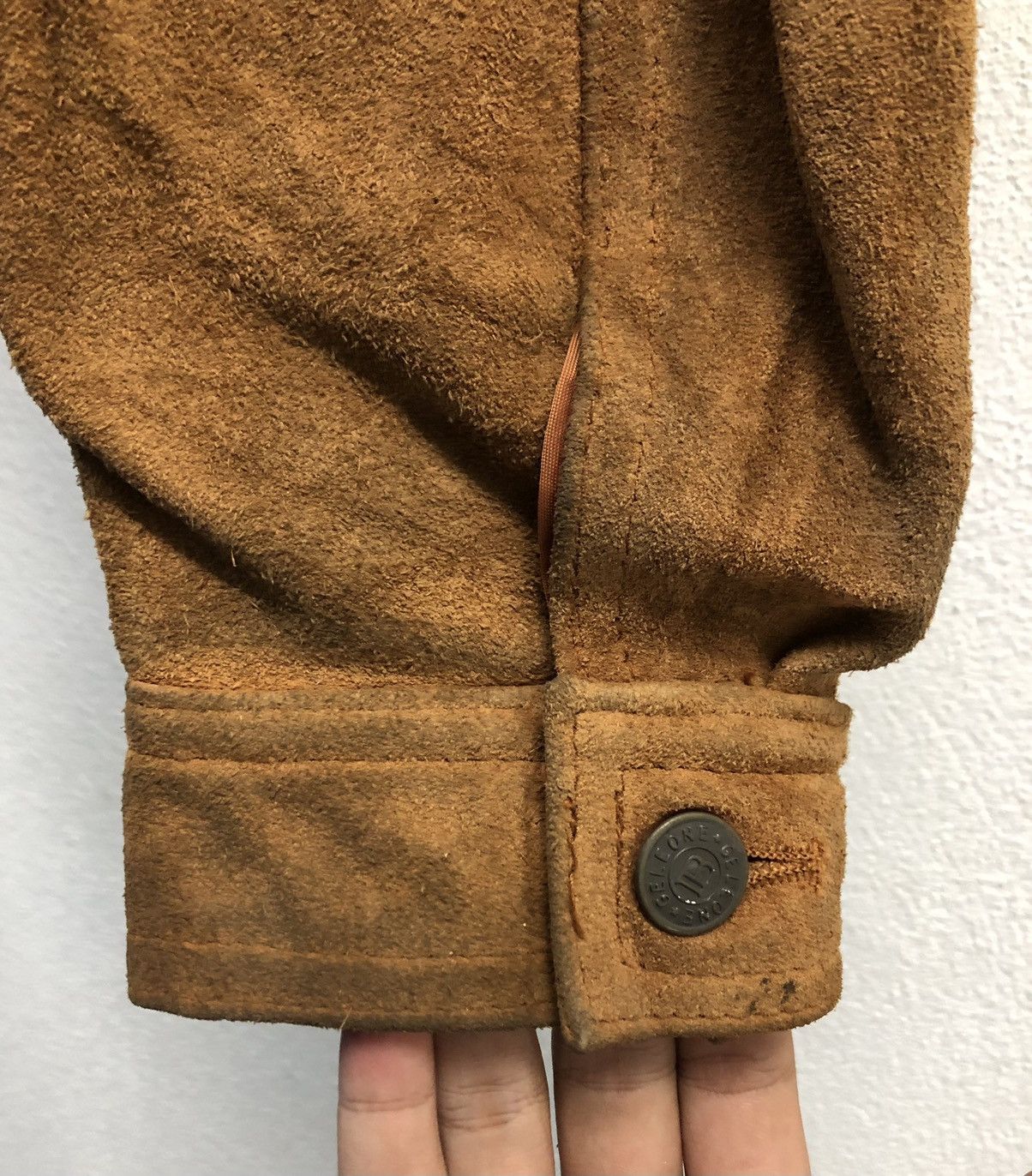 Leather Vintage Suede Jacket with Faux Fur Collar – Gelzone Basic Size US M / EU 48-50 / 2 - 10 Thumbnail