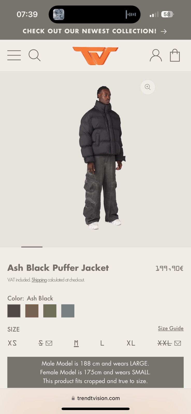 Trendt Vision trendt vision puffer Size US M / EU 48-50 / 2 - 3 Thumbnail
