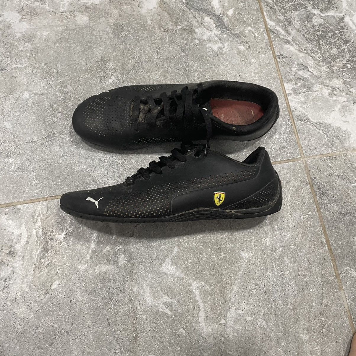 Ferrari × Puma Vintage Puma Ferrari Black Leather Low Sneakers boots speed Size US 10.5 / EU 43-44 - 1 Thumbnail