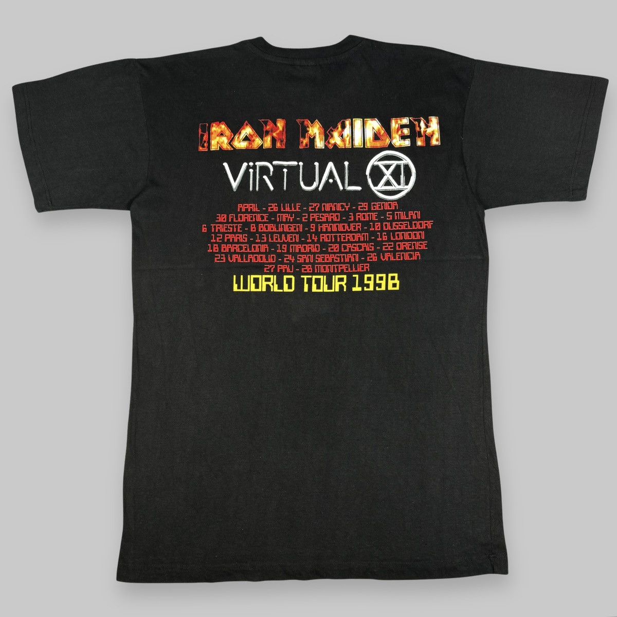 Band Tees Vintage 1998 Iron Maiden ‘Virtual XI’ Rare Euro Tour T Shirt Size US XL / EU 56 / 4 - 2 Thumbnail