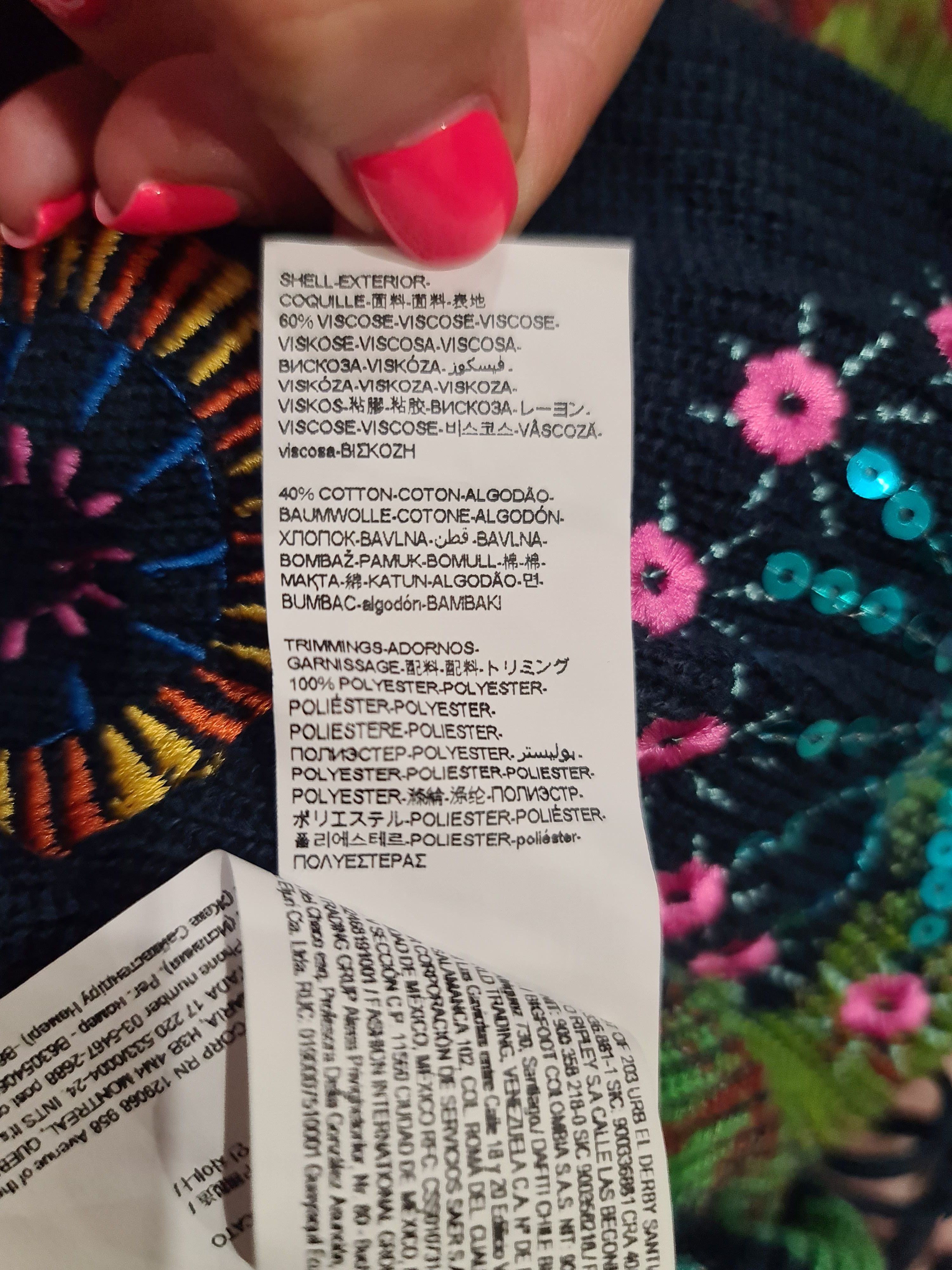 Desigual Vintage Desigual Y2K Flowers Print Sweater Size L / US 10 / IT 46 - 11 Thumbnail