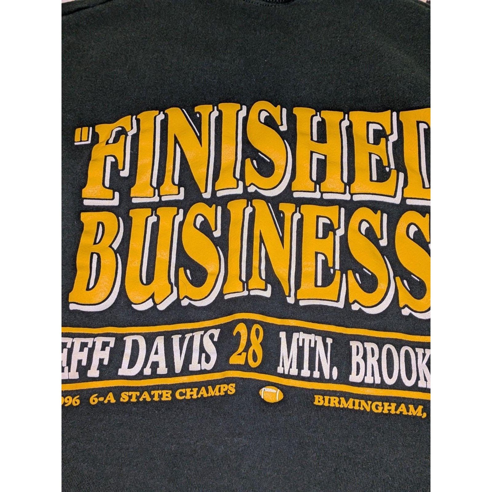 Fruit Of The Loom VTG 1996 Jeff Davis Volunteers Alabama High School Football Size US XL / EU 56 / 4 - 4 Thumbnail
