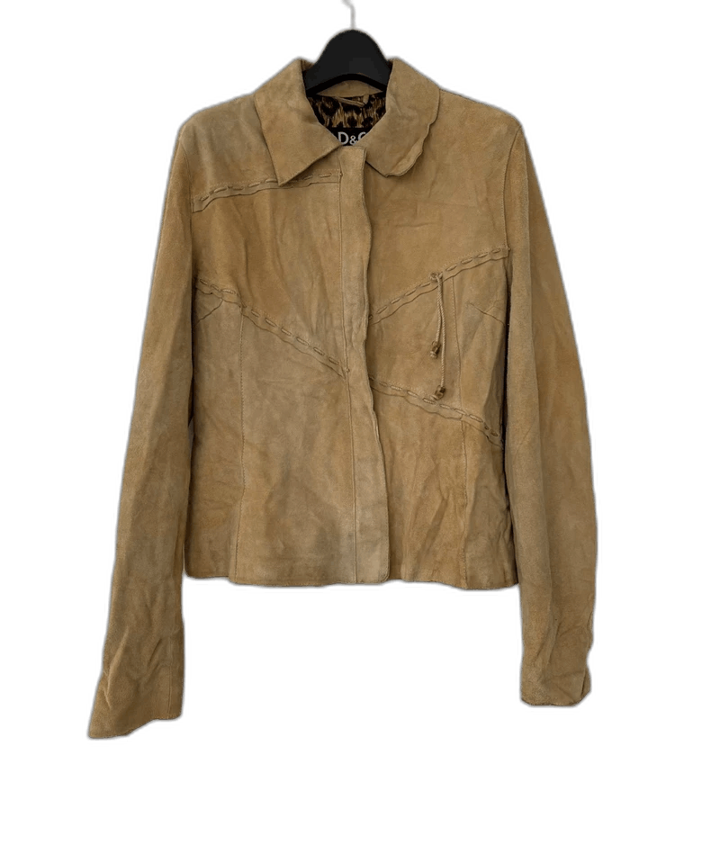 Dolce & Gabbana D&G Women's Leather Jacket with Design Size US M / EU 48-50 / 2 - 1 Thumbnail