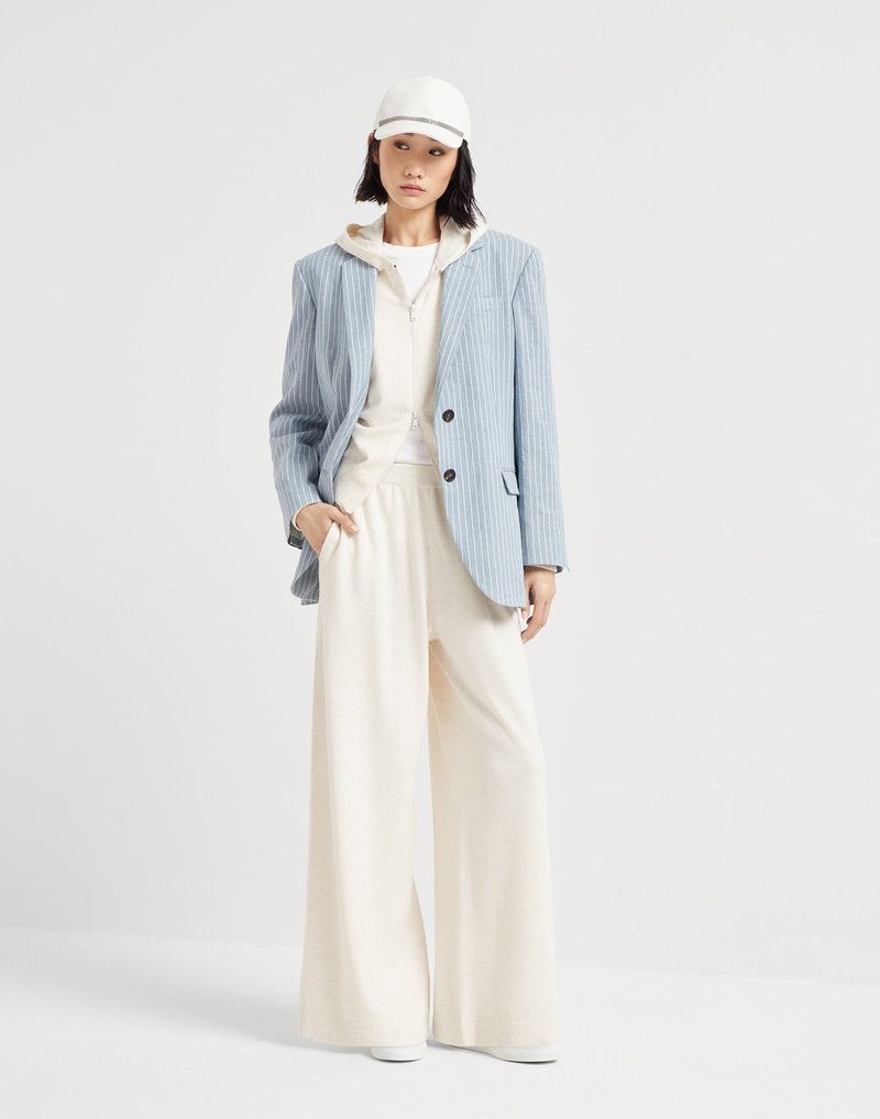 Brunello Cucinelli o1la1rc1a0326 Virgin Wool Hooded Cardigan in Ivory Size L / US 10 / IT 46 - 5 Thumbnail