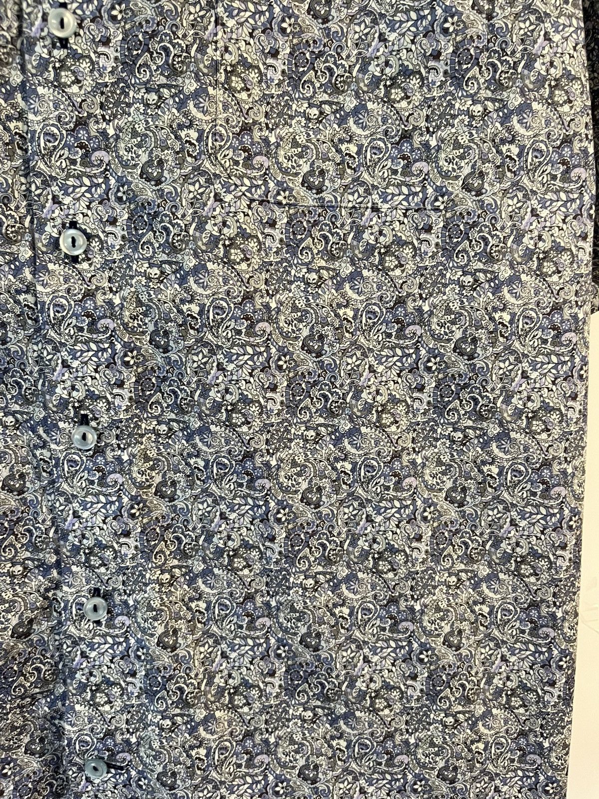 Eton Eton Cotton Paisley Short Sleeve Shirt Button Up Size US XXL / EU 58 / 5 - 5 Thumbnail