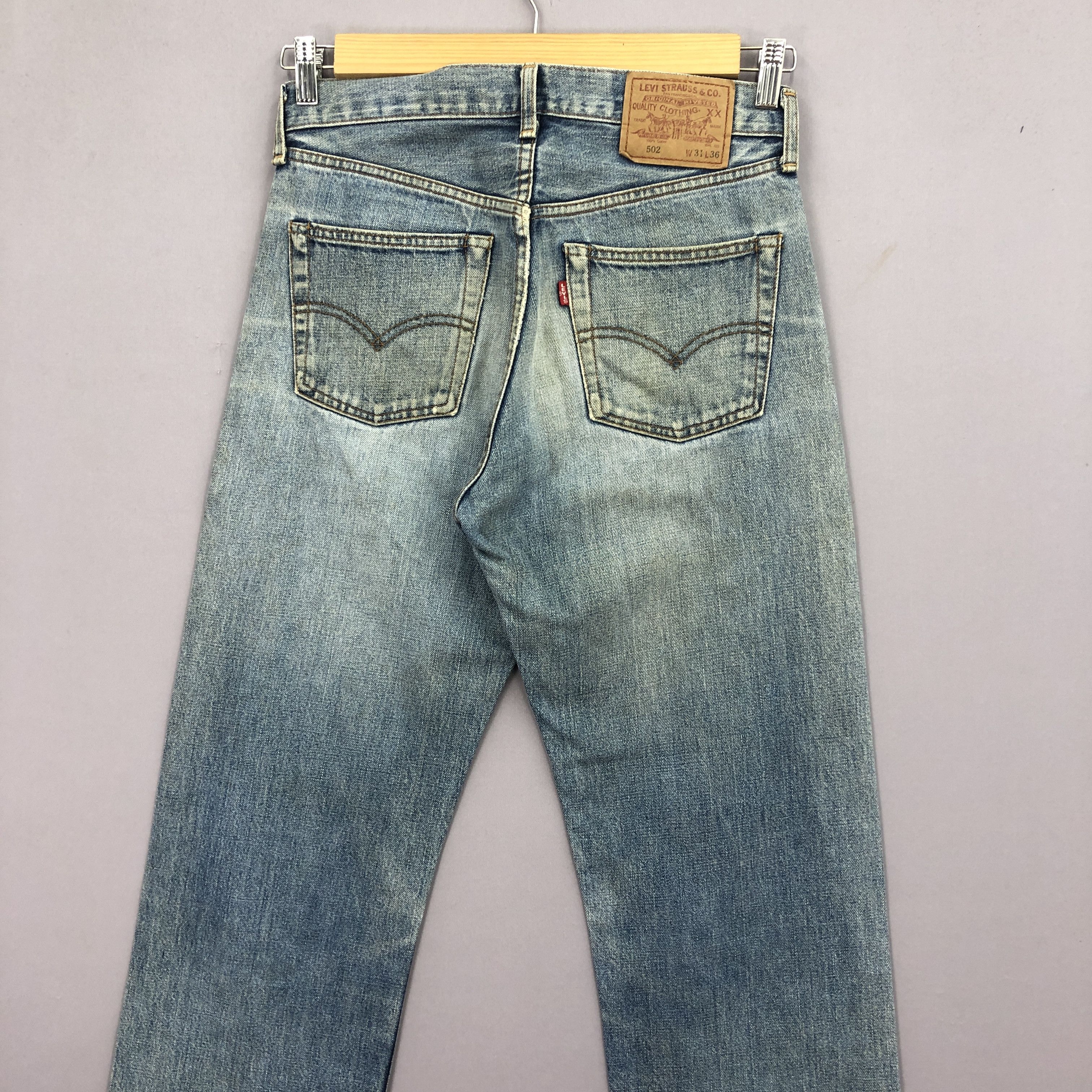 Levi's Vintage Levi's 502 Selvedge Jeans Light Wash Denim GF30248 Size 28" / US 6 / IT 42 - 4 Thumbnail