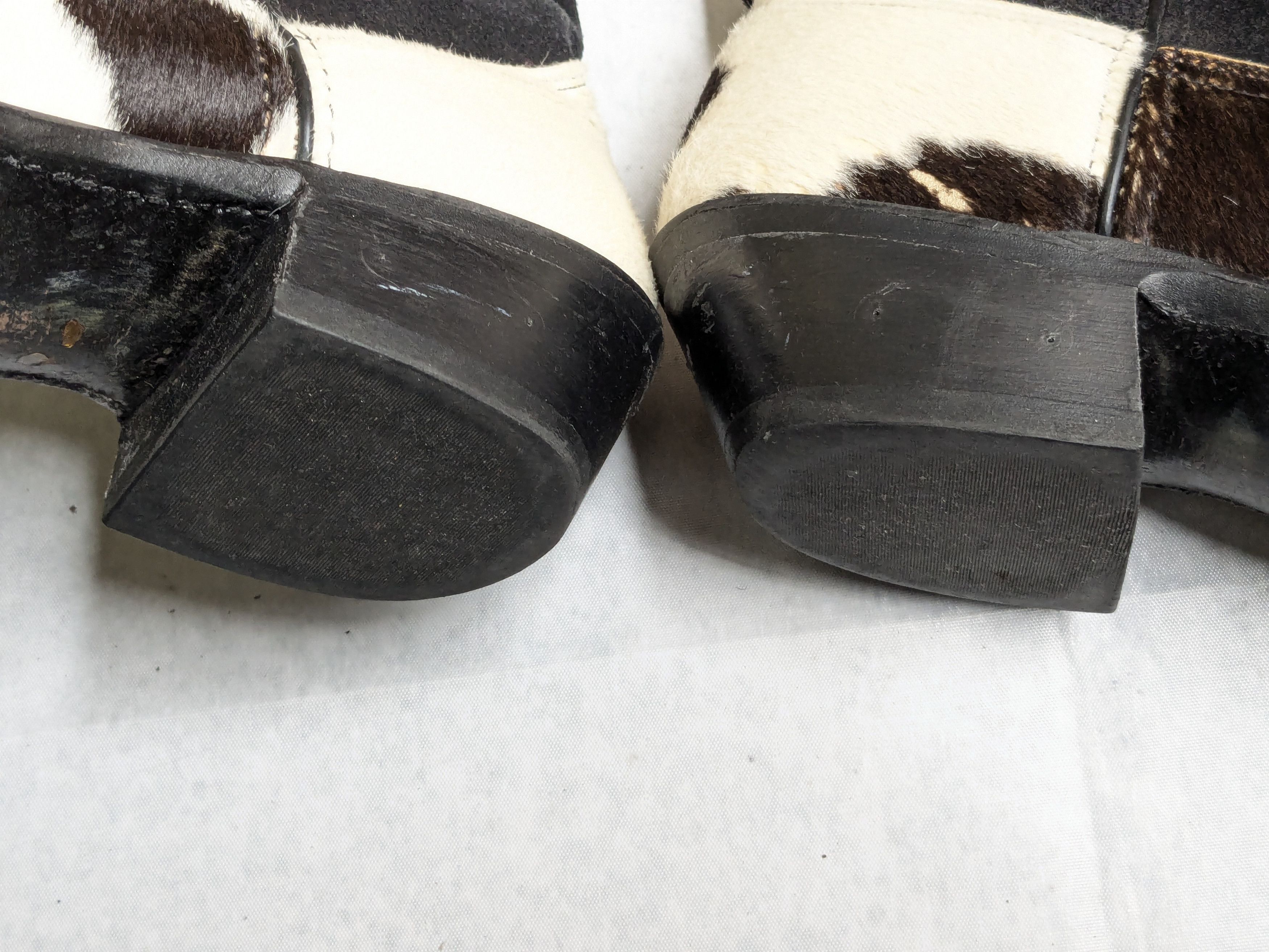 Vintage Vintage Cowboy Boots Calf Hair 9.5 D Black White Brown Size US 9.5 / EU 42-43 - 12 Thumbnail